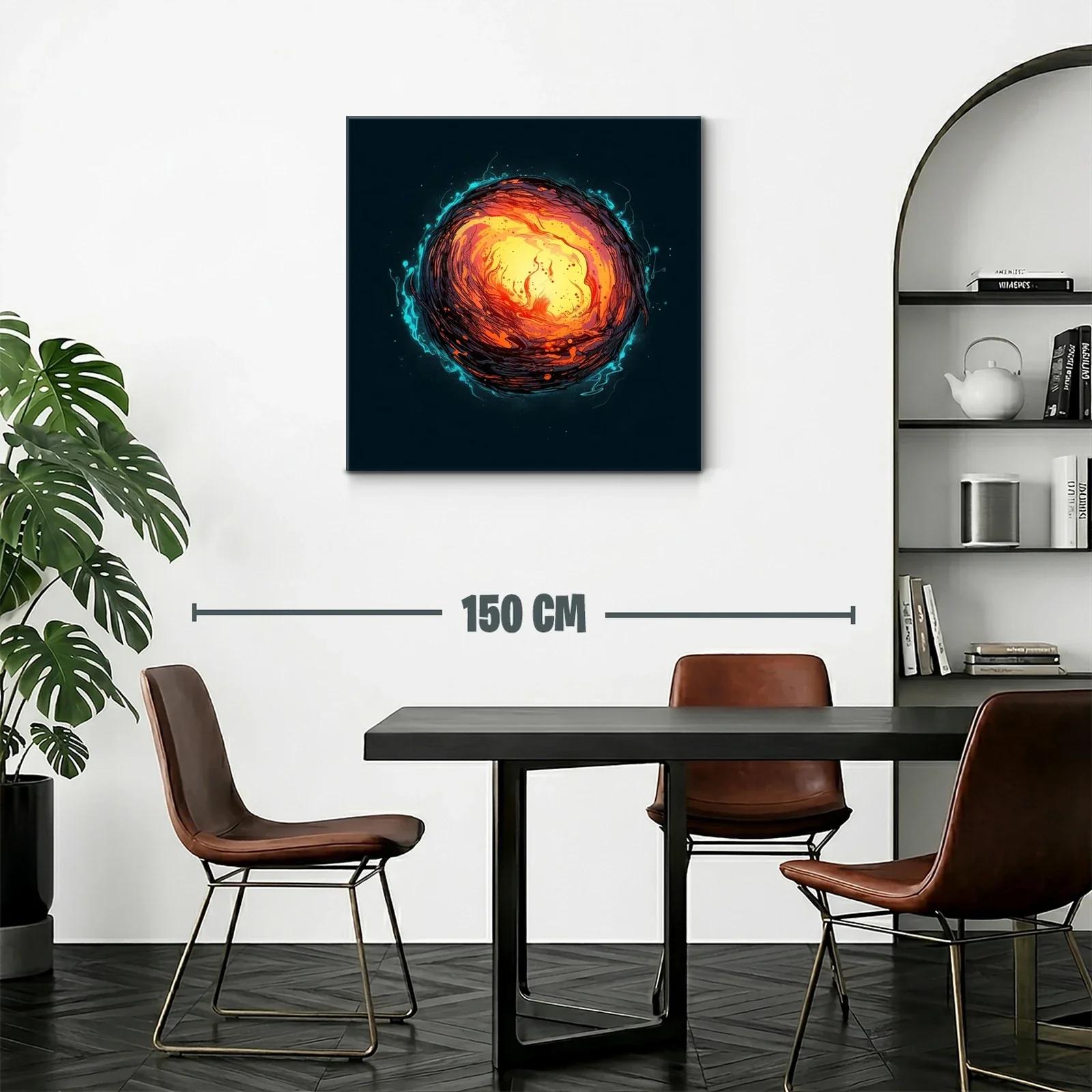 Explosión de energía cósmica en vibrantes tonos cálidos — miniatura 2