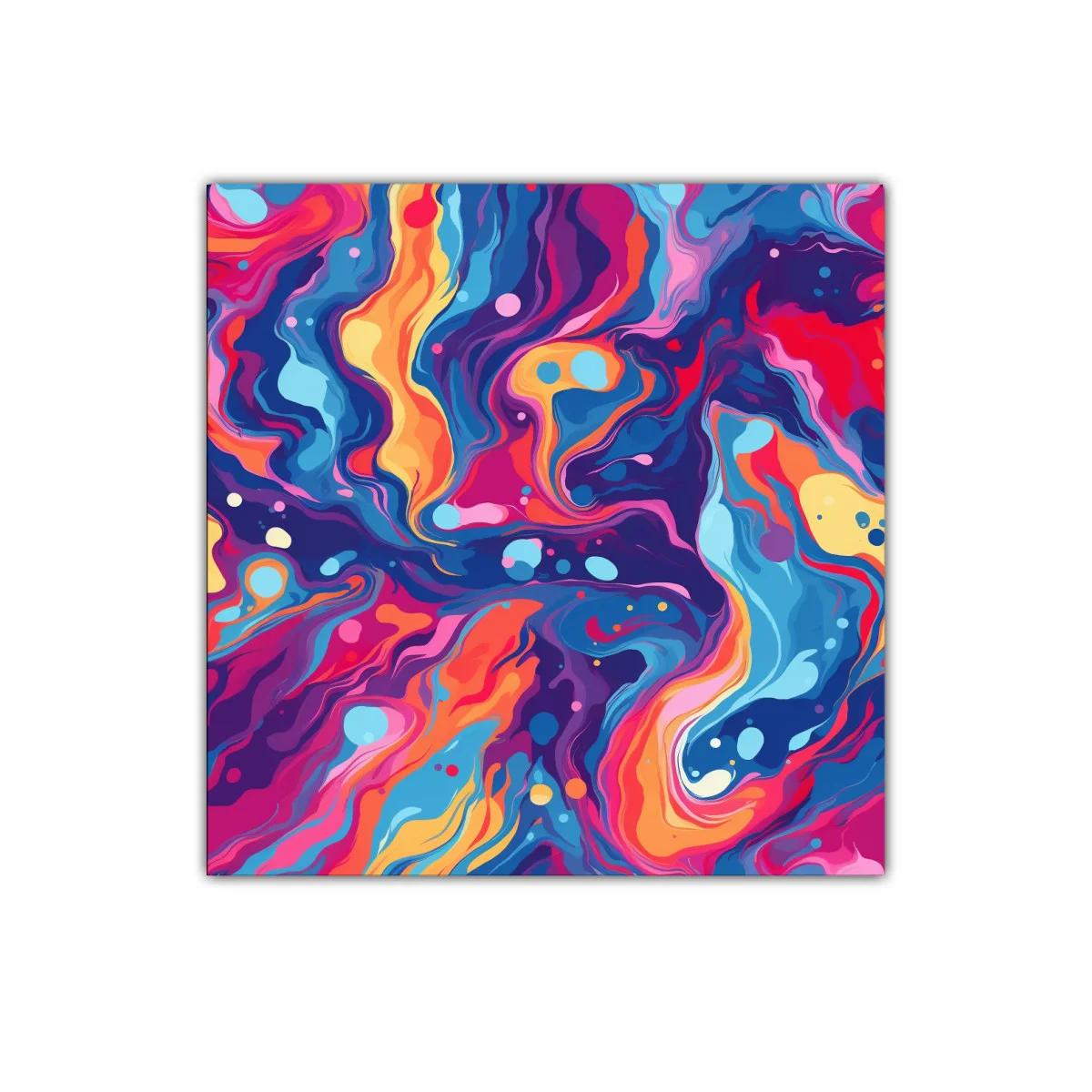Explosión de colores vibrantes en diseño abstracto dinámico