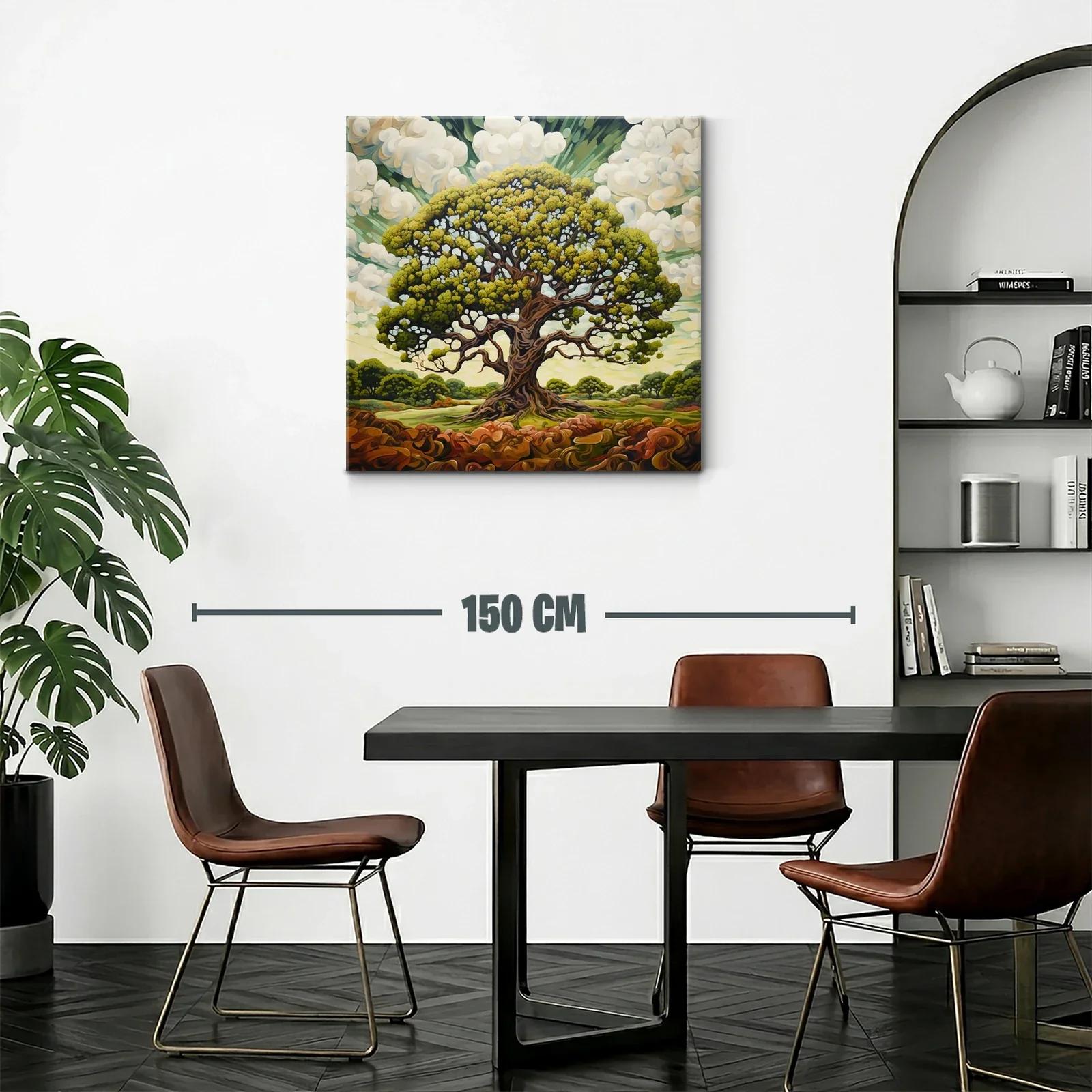 Majestuoso árbol con follaje vibrante en paisaje natural — miniatura 2