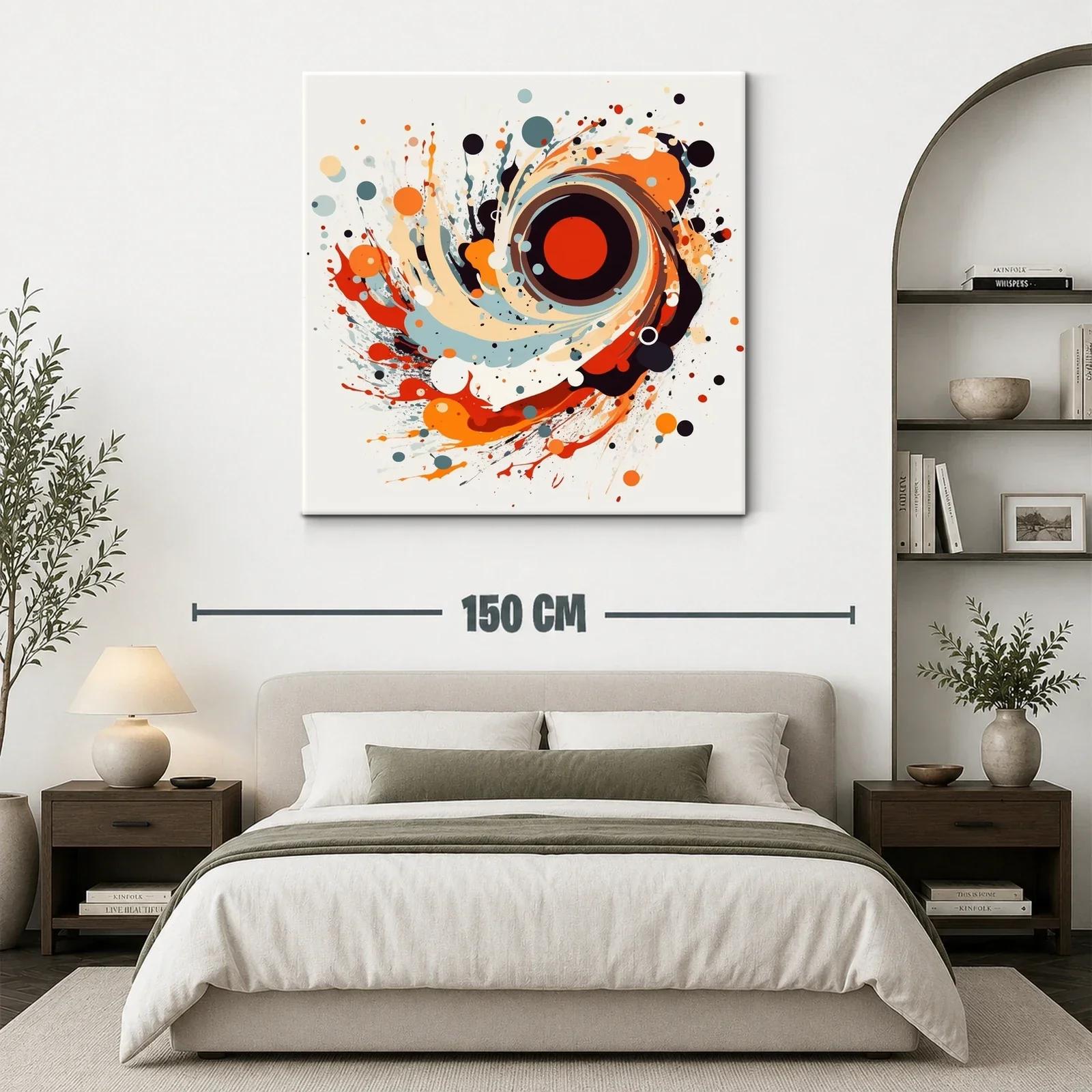 Explosión abstracta con tonos cálidos y contrastes vivos — miniatura 3