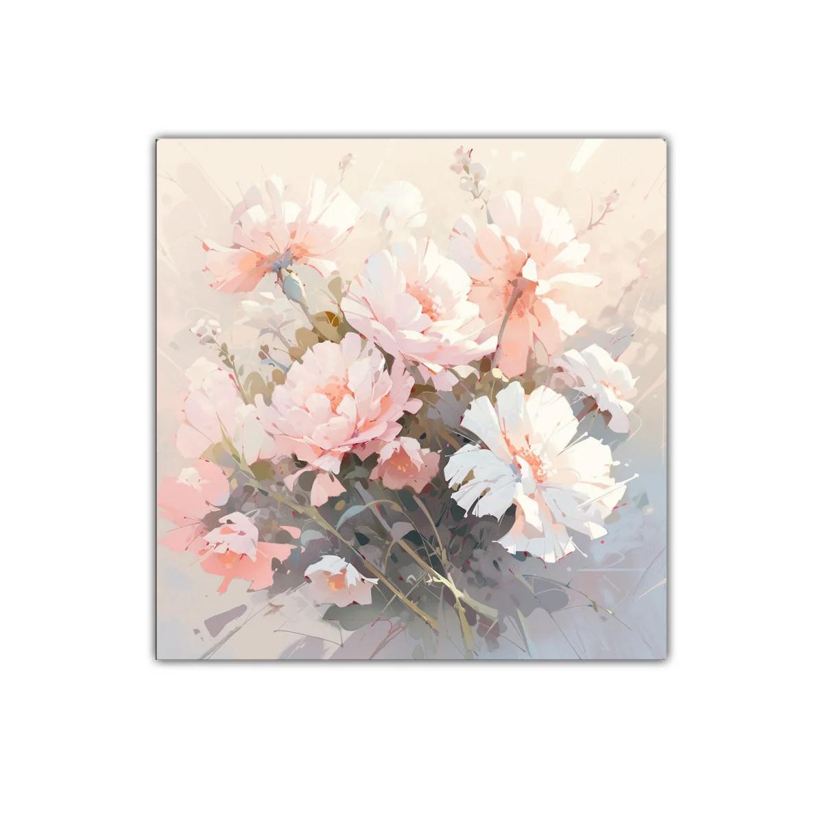 Cuadro decorativo con flores en tonos suaves y delicados — imagen principal