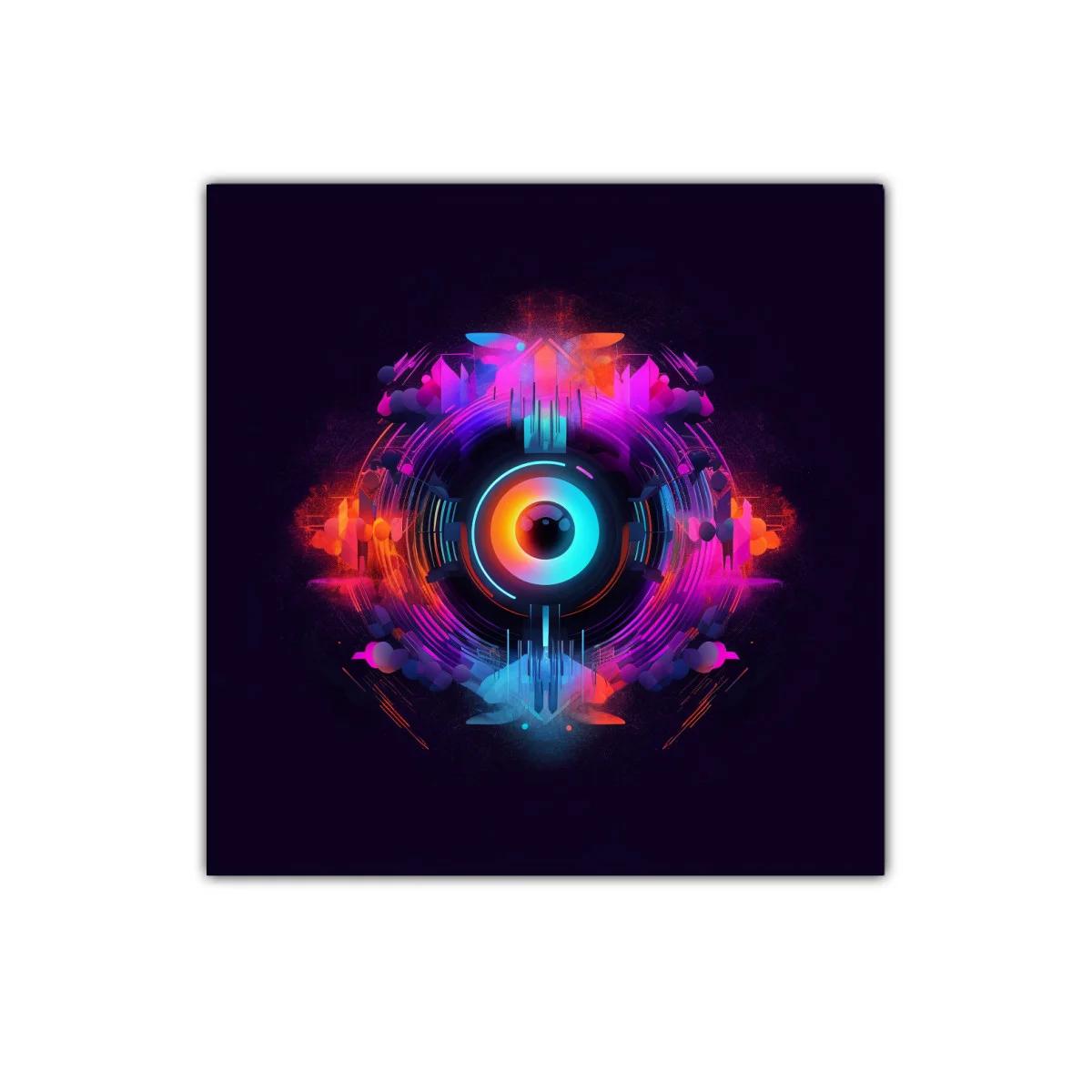 Cuadro abstracto con diseño moderno y colores vibrantes — imagen principal