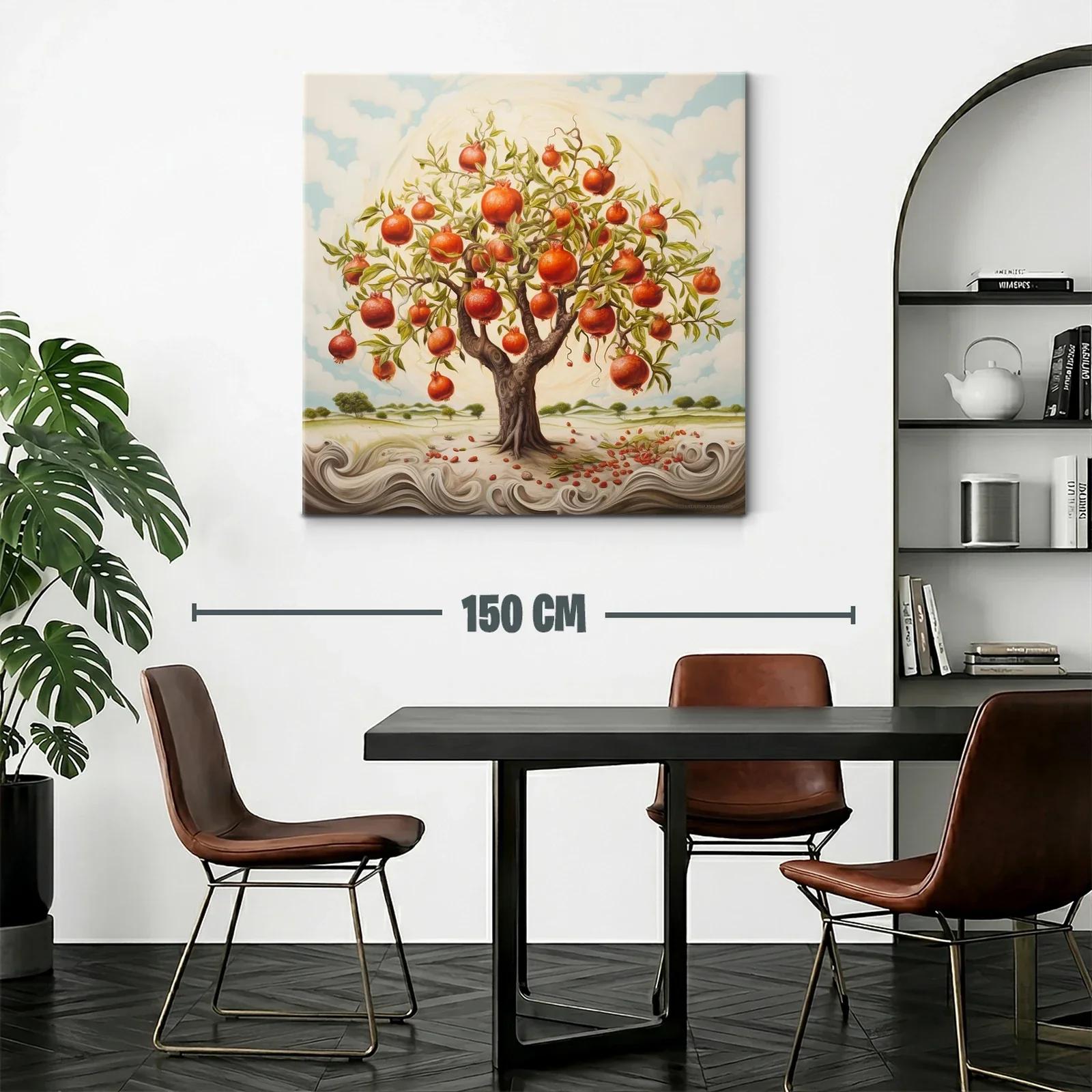 Árbol de granadas en paisaje onírico y vibrante — miniatura 2