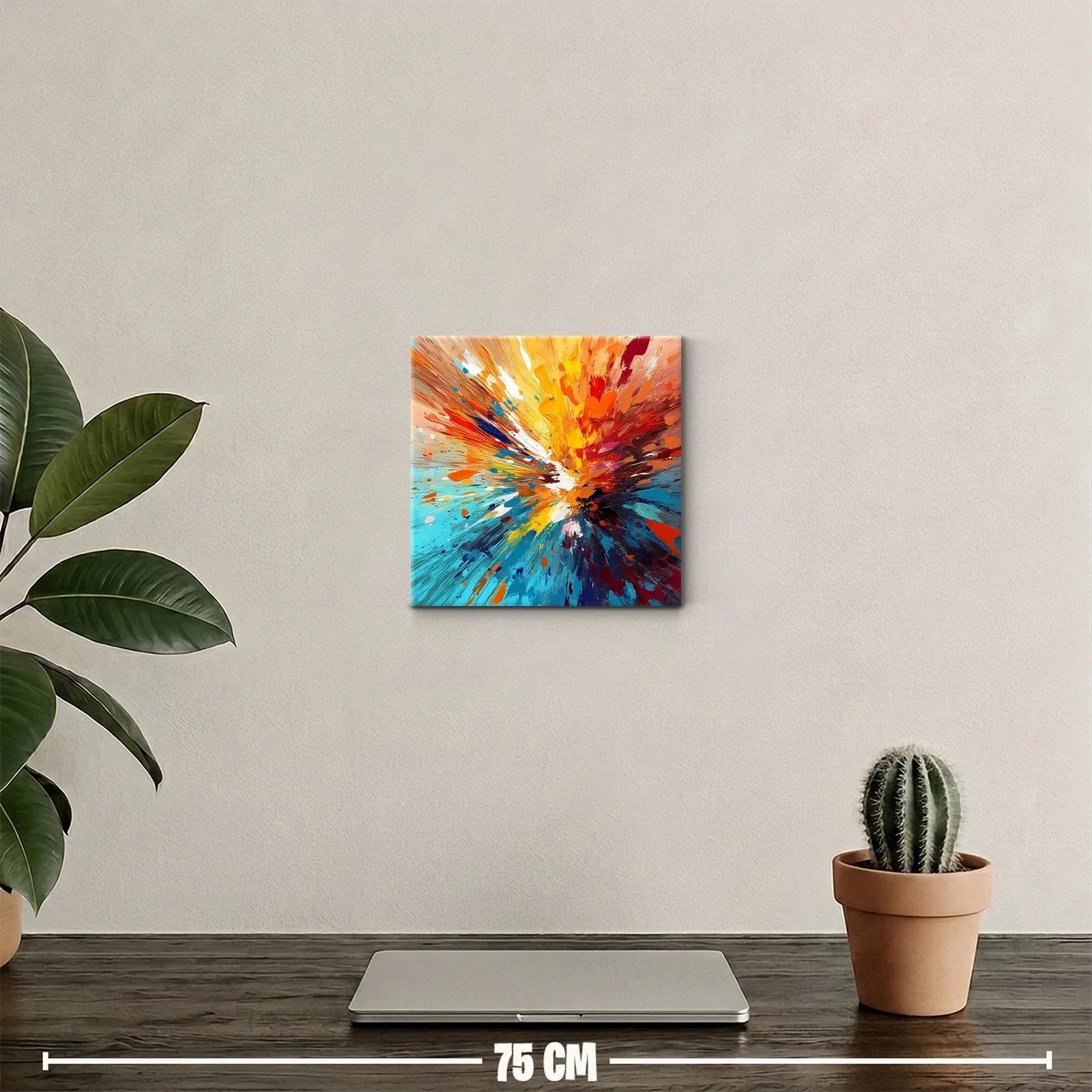 Explosión de colores vibrantes en composición abstracta dinámica — miniatura 2