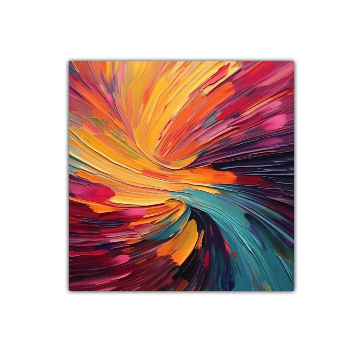 Explosión de colores vivos en movimiento dinámico — imagen principal