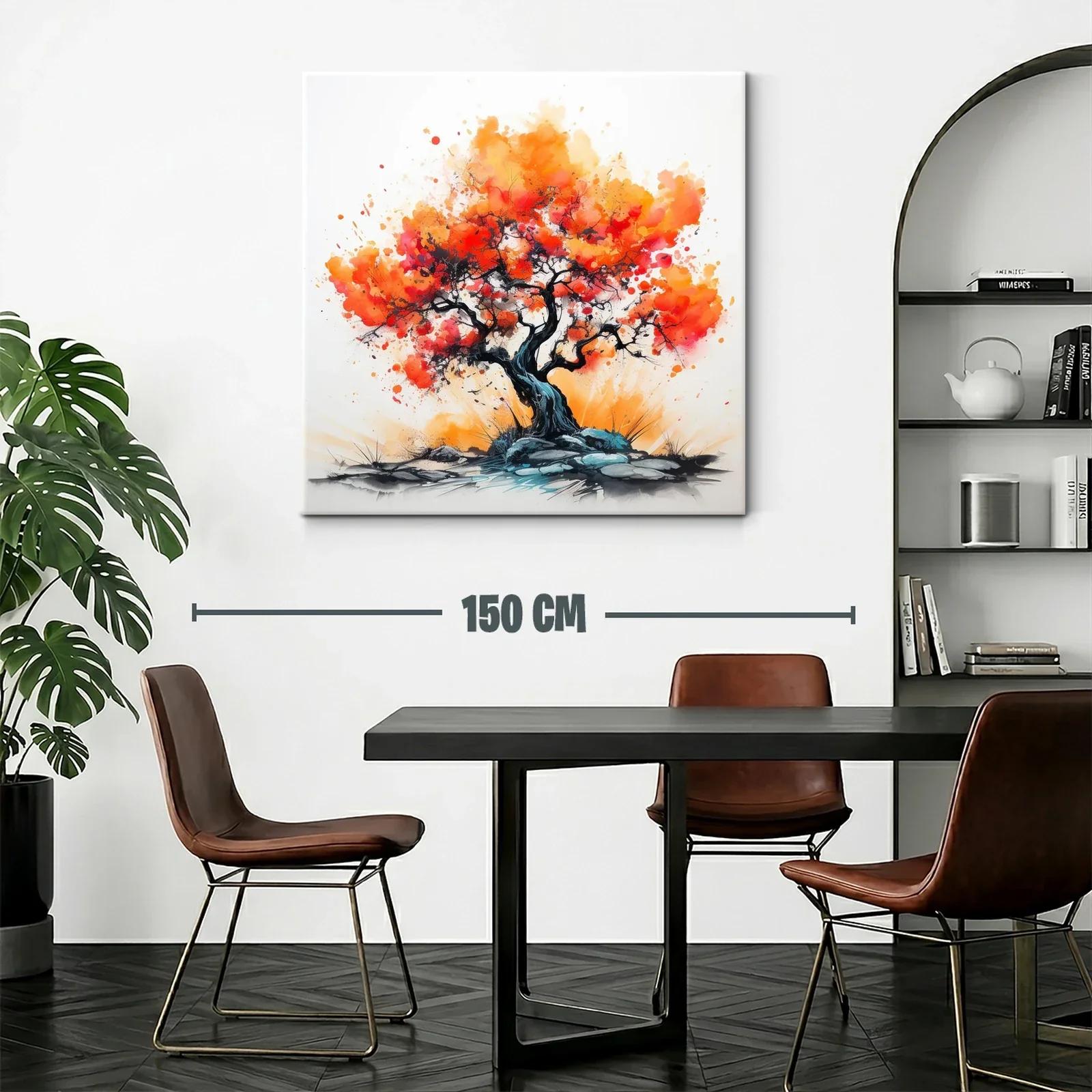 Árbol vibrante con tonos cálidos y energía dinámica — miniatura 2