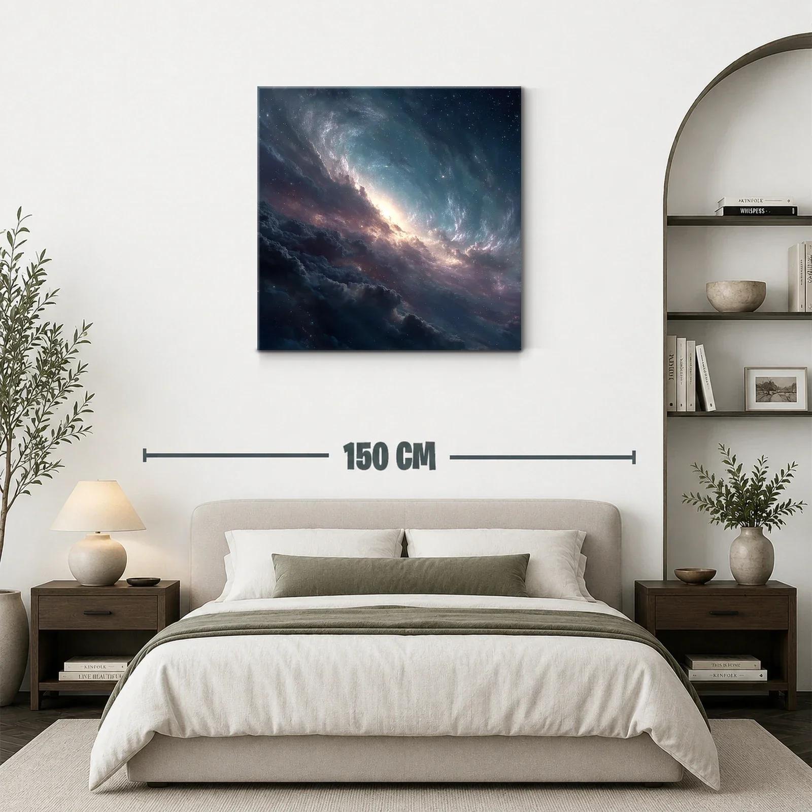 Cuadro Galaxia Espacial con Luminiscencia Cósmica — miniatura 3