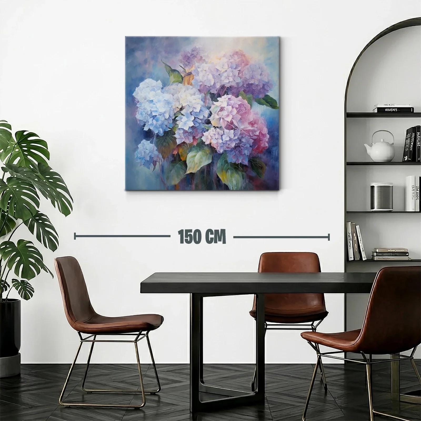 Impresionante ramo de hortensias en tonos pastel delicados — miniatura 2