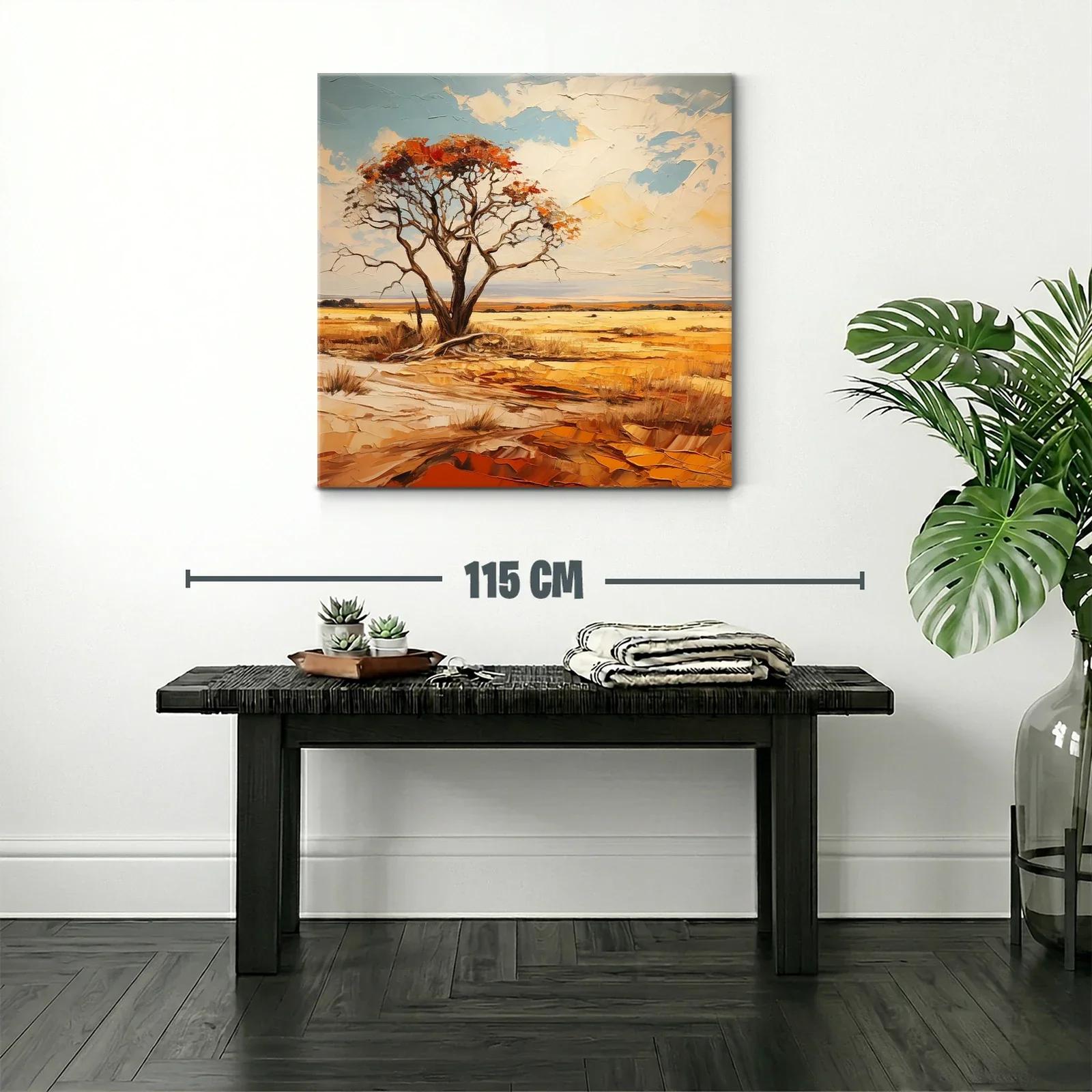 Paisaje sereno con árbol solitario y cielo abierto — miniatura 2