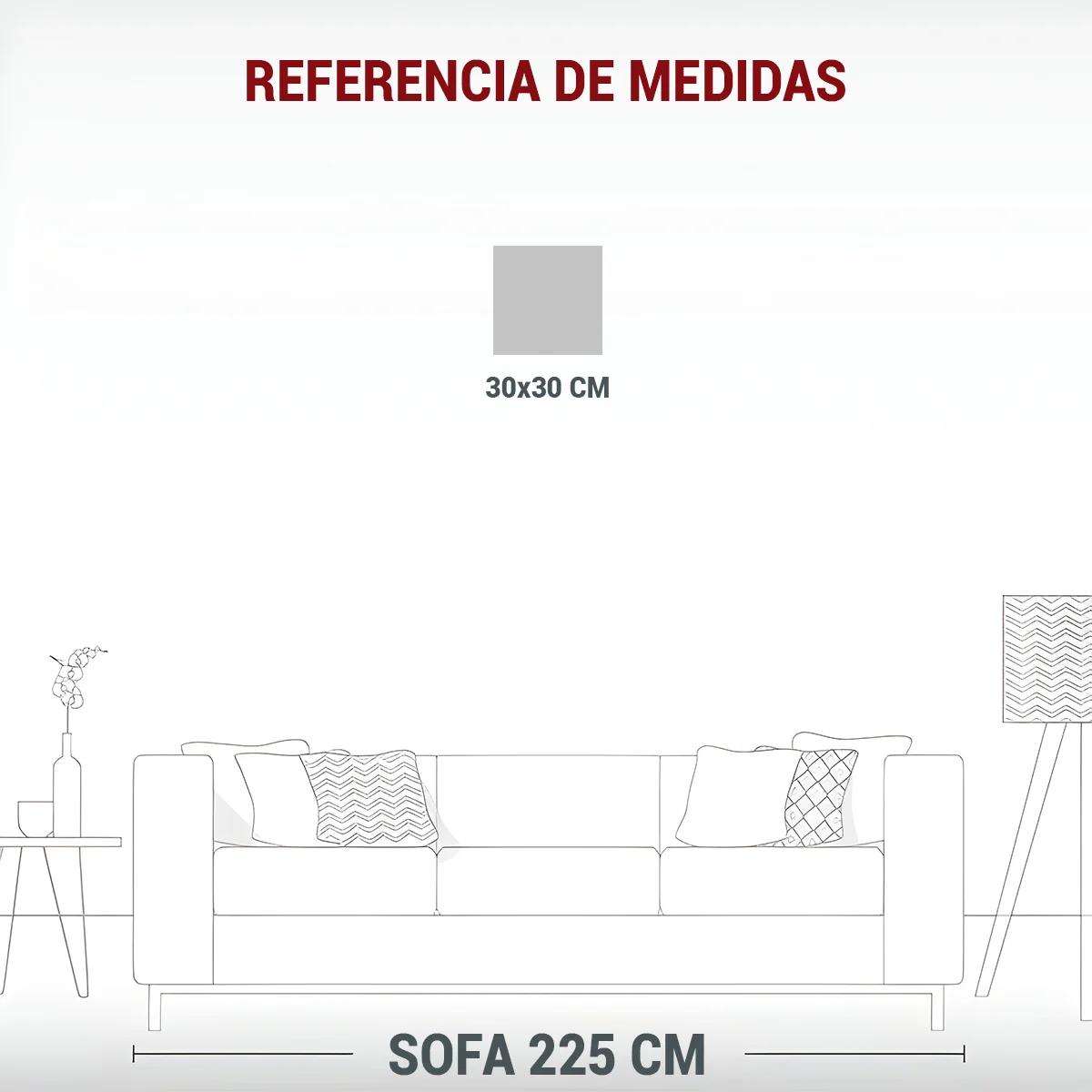 Cuadro abstracto con tonos naranjas y turquesas vibrantes — miniatura 2