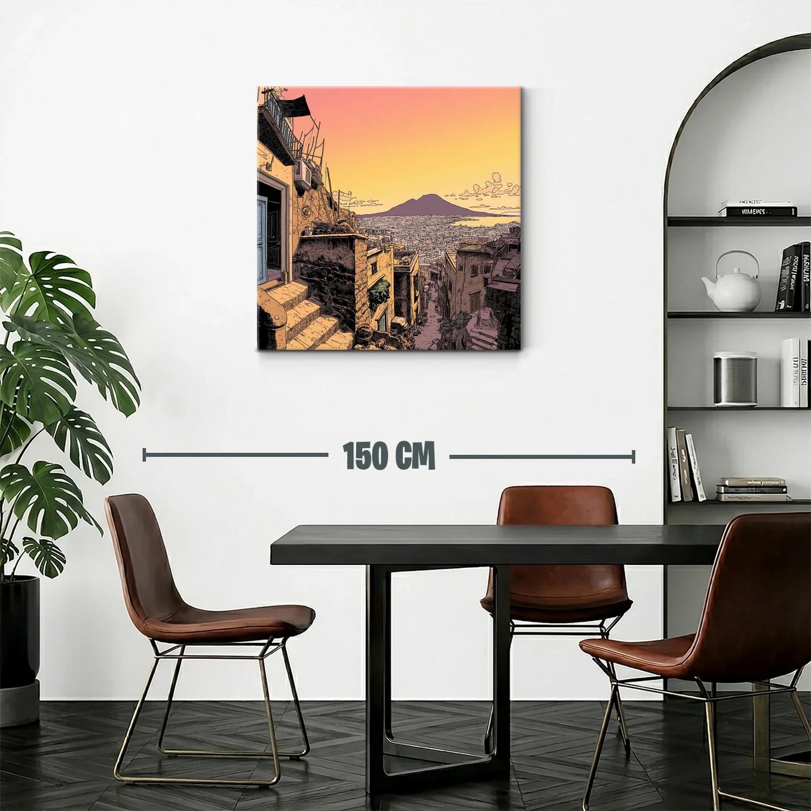 Atardecer cálido sobre calle de ciudad histórica italiana — miniatura 2