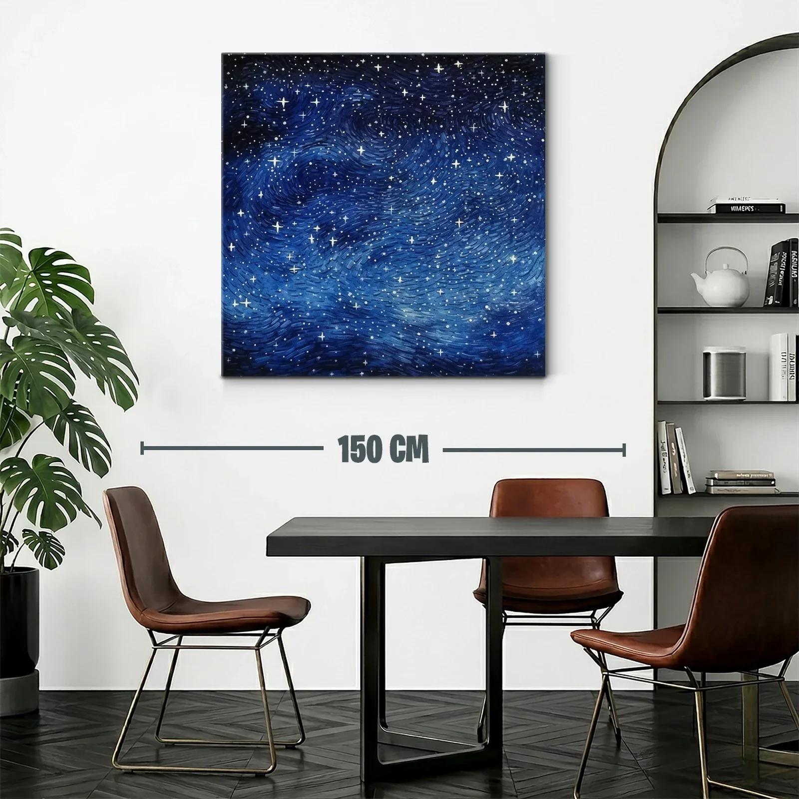 Cielo estrellado con tonos profundos y movimiento dinámico — miniatura 2