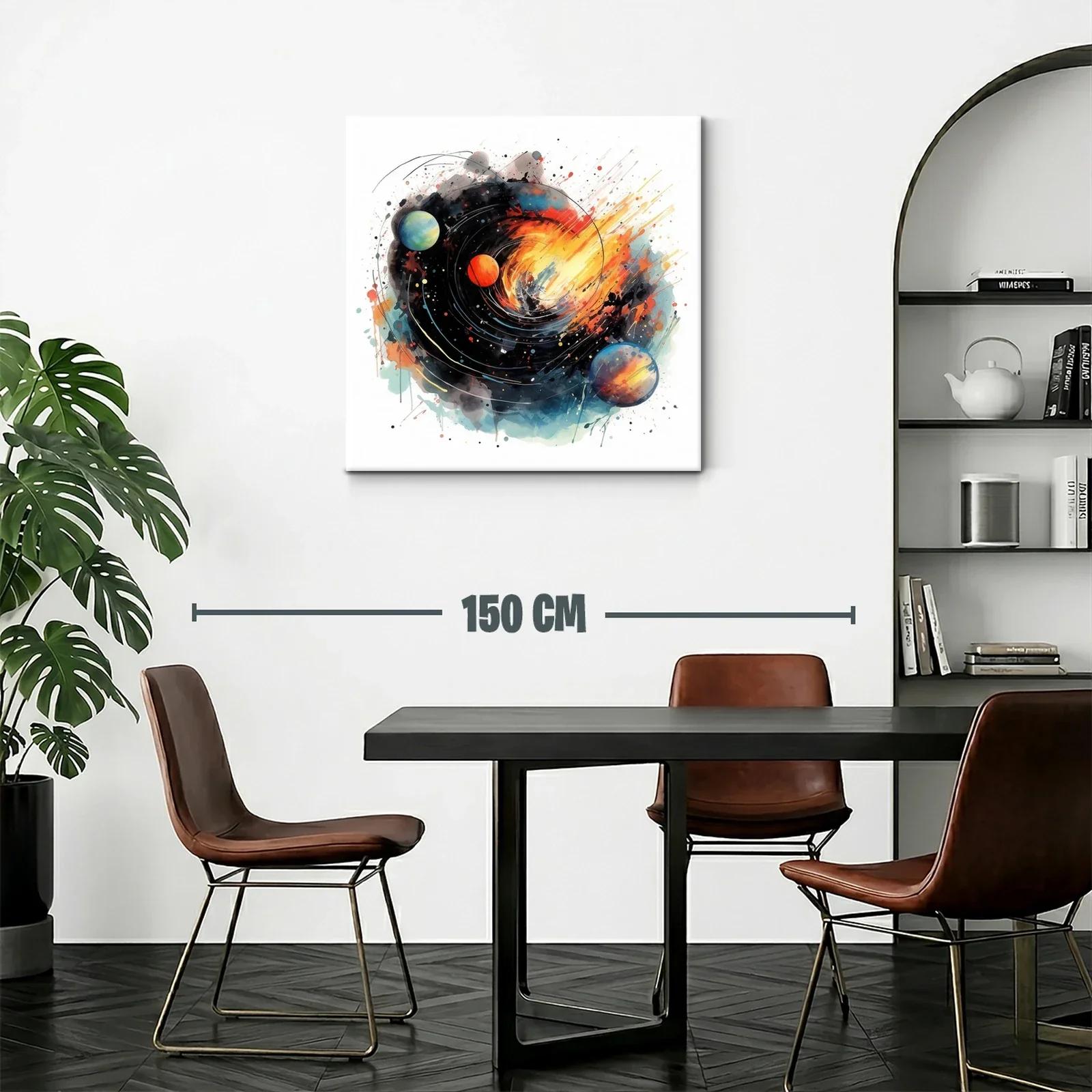 Explosión Cósmica con Planetas en Movimiento — miniatura 2