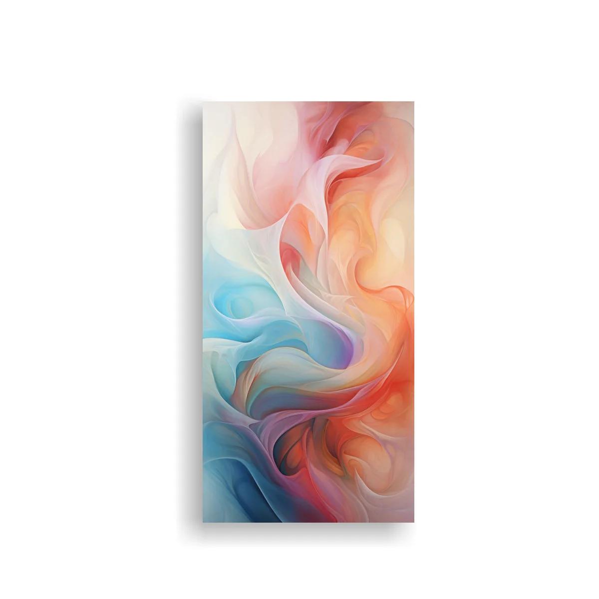Cuadro de formas fluidas abstractas en rosas y violetas — imagen principal