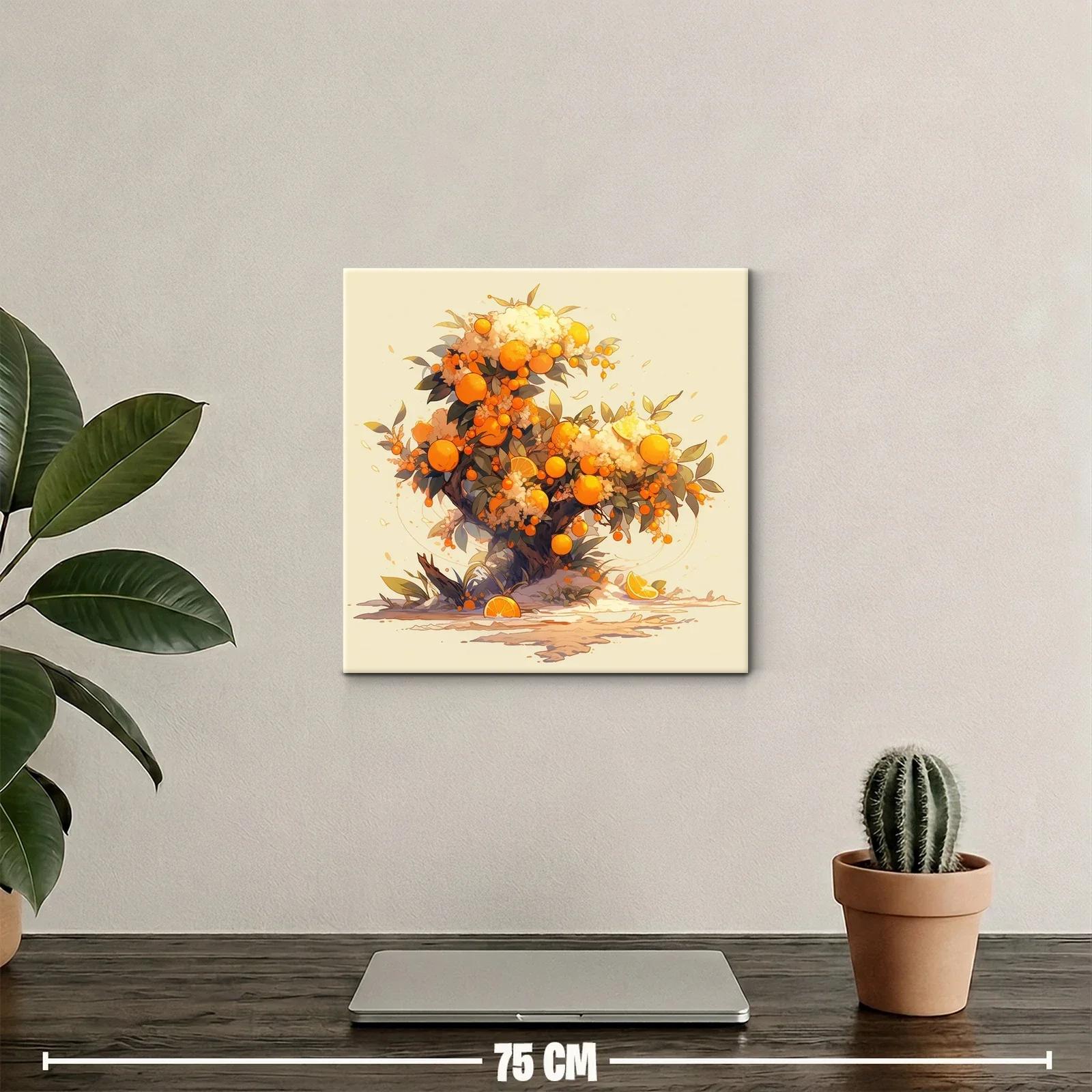Árbol de naranjas vibrante y lleno de vida — miniatura 2