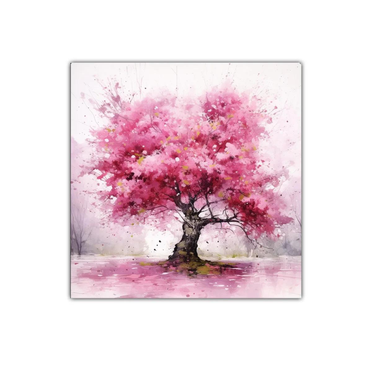 Árbol de flores rosas que llena de vida el espacio