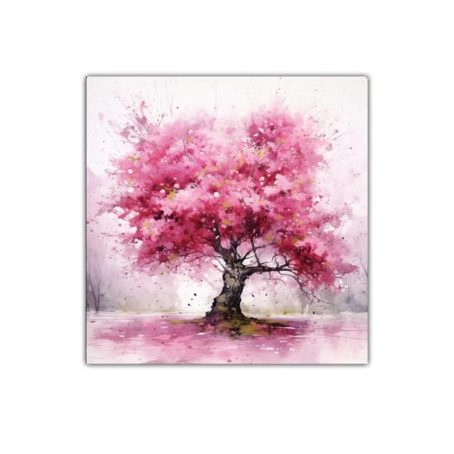 Árbol de flores rosas que llena de vida el espacio