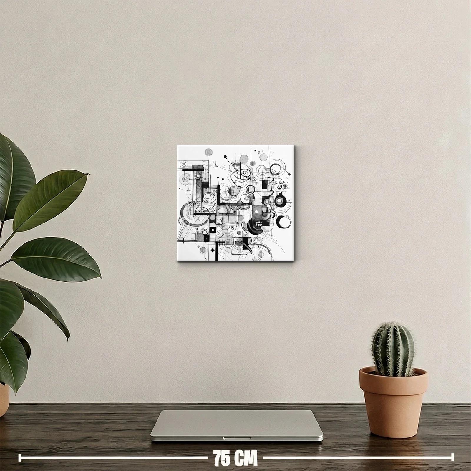 Composición abstracta en líneas y formas geométricas — miniatura 2