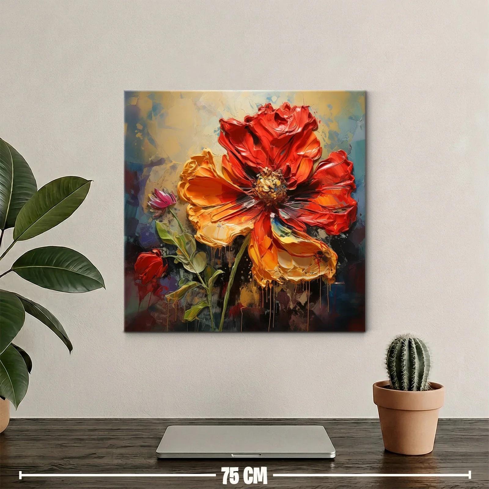 Flor intensa en tonos cálidos y vibrantes — miniatura 2