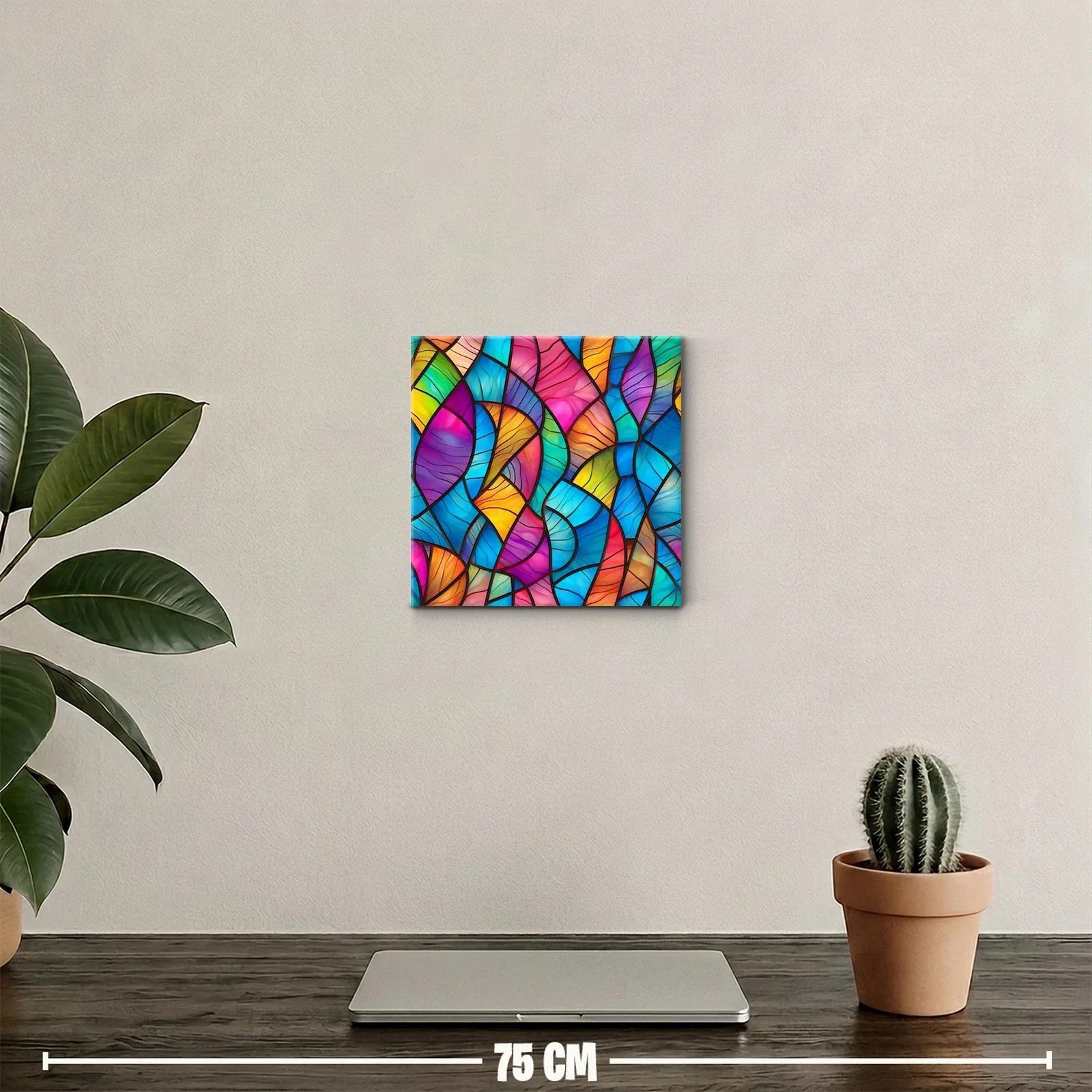 Cuadro decorativo vibrante con abstracto colorido — miniatura 2