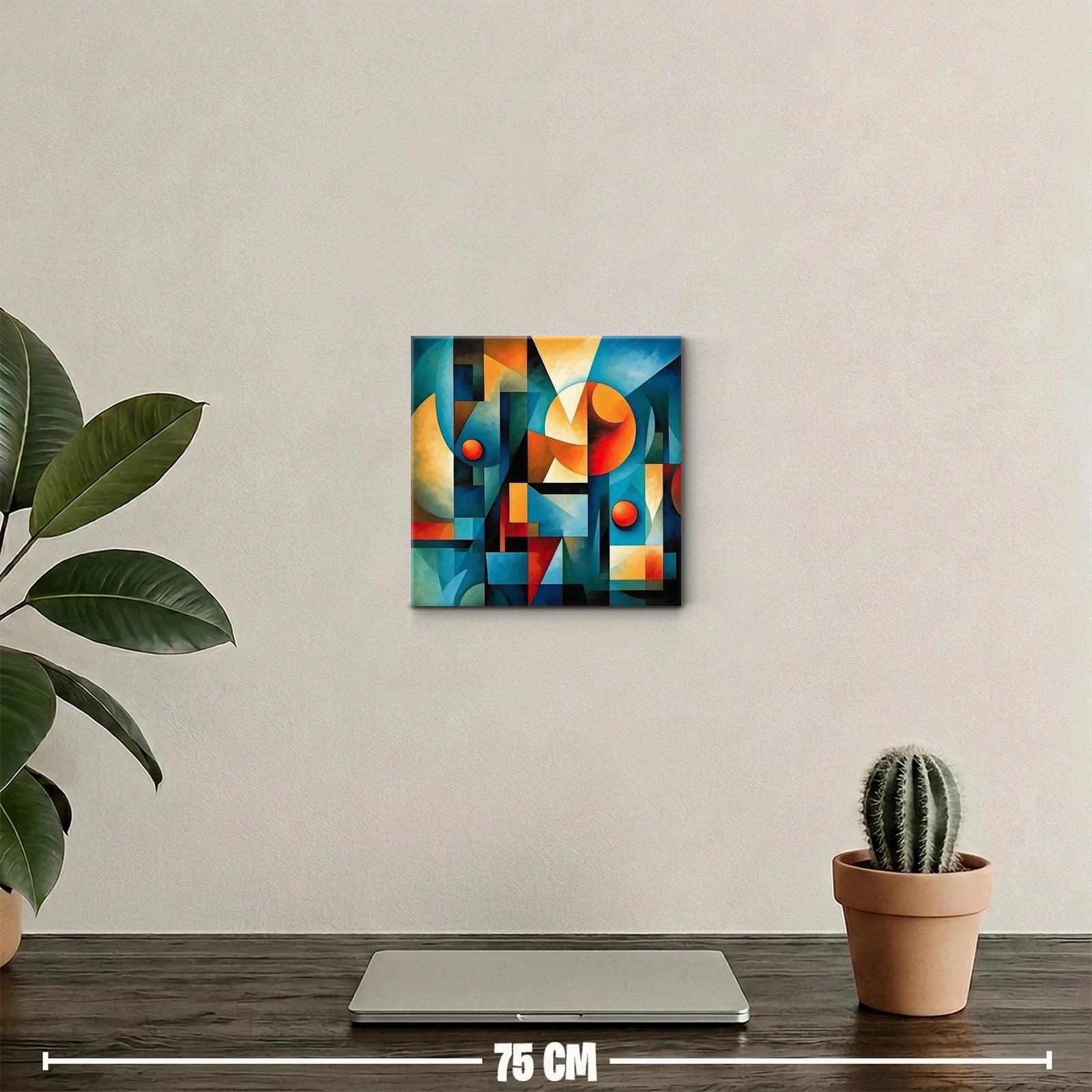 Composición abstracta con formas geométricas y colores vivos — miniatura 2