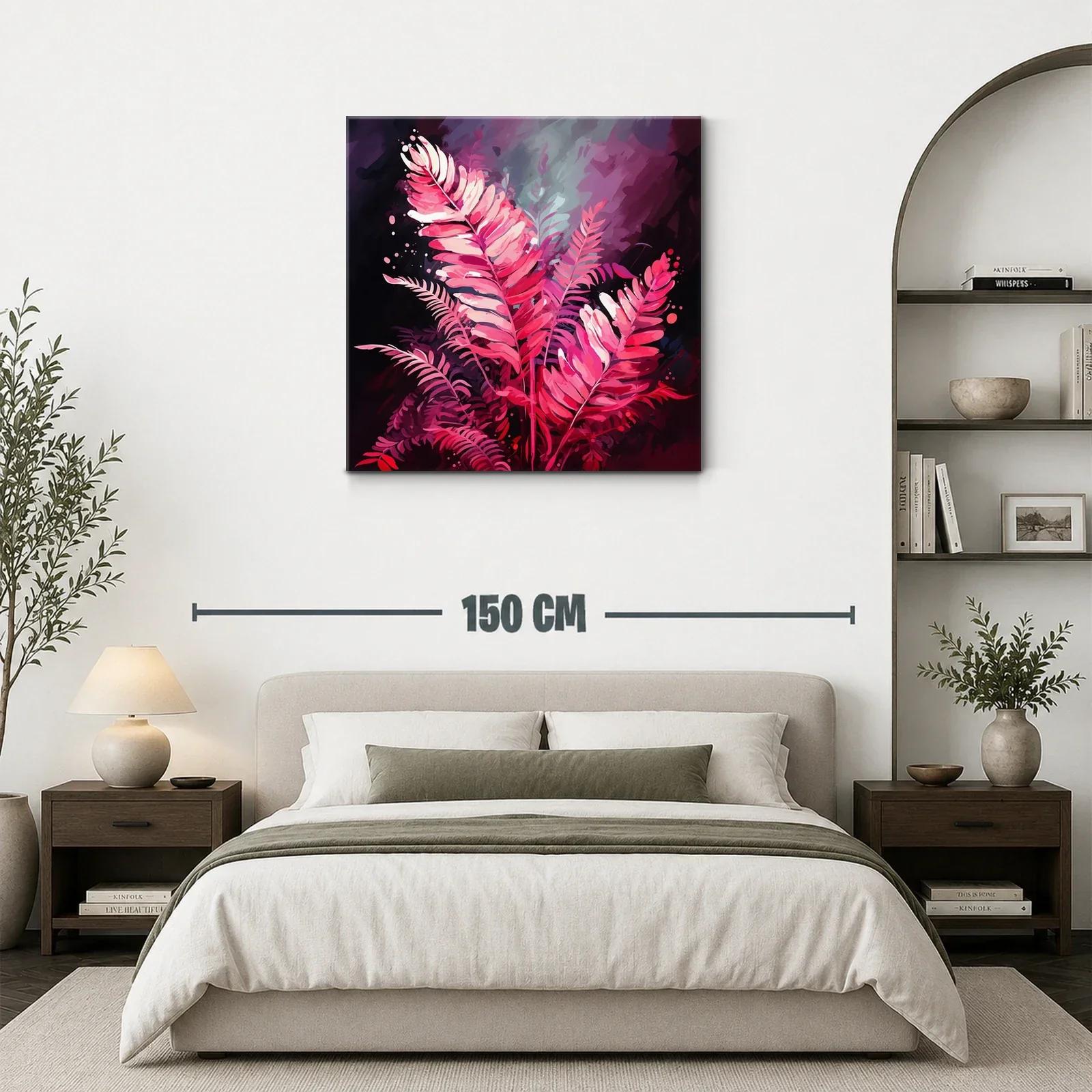 Elegancia vibrante con hojas en tonos rosa y fucsia — miniatura 3