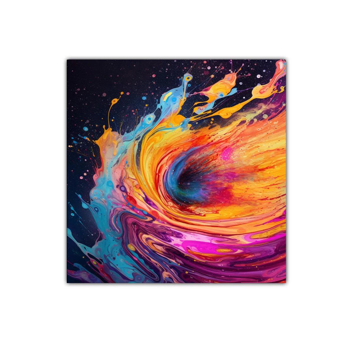 Explosión de colores vibrantes con efecto dinámico