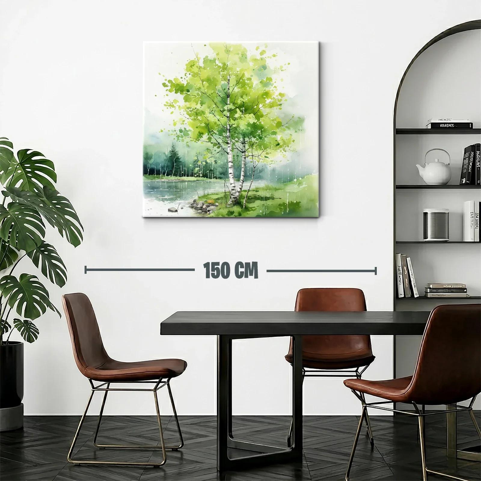 Serenidad natural junto al río con frescura y luz — miniatura 2