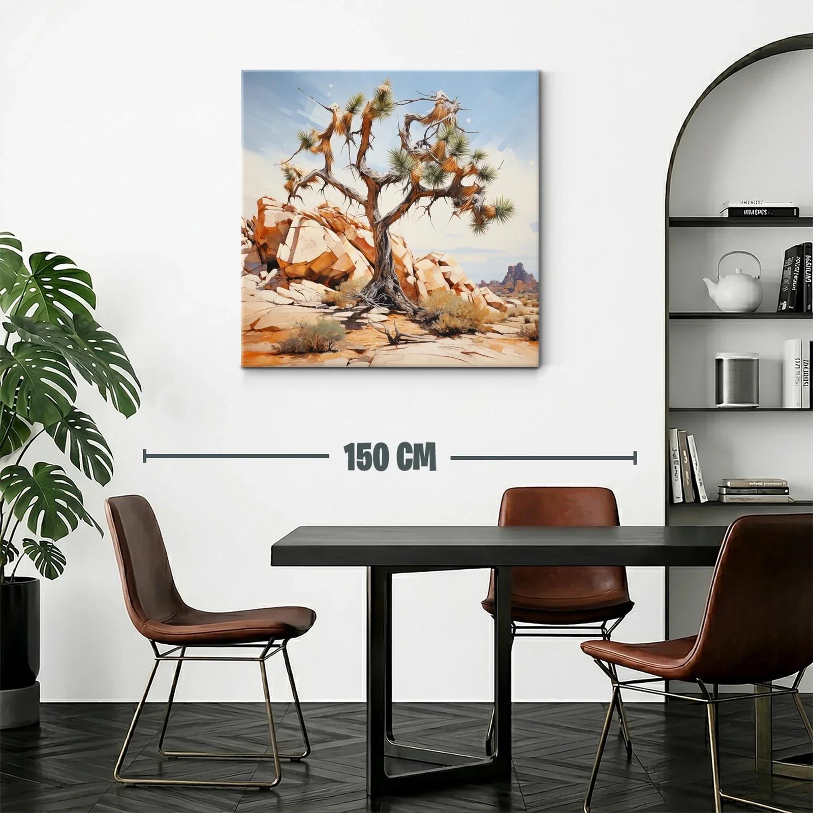Árbol solitario en paisaje desértico iluminado al sol — miniatura 2