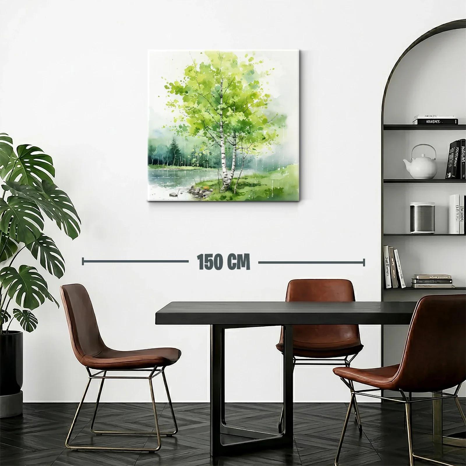 Serenidad natural junto al río con frescura y luz — miniatura 2