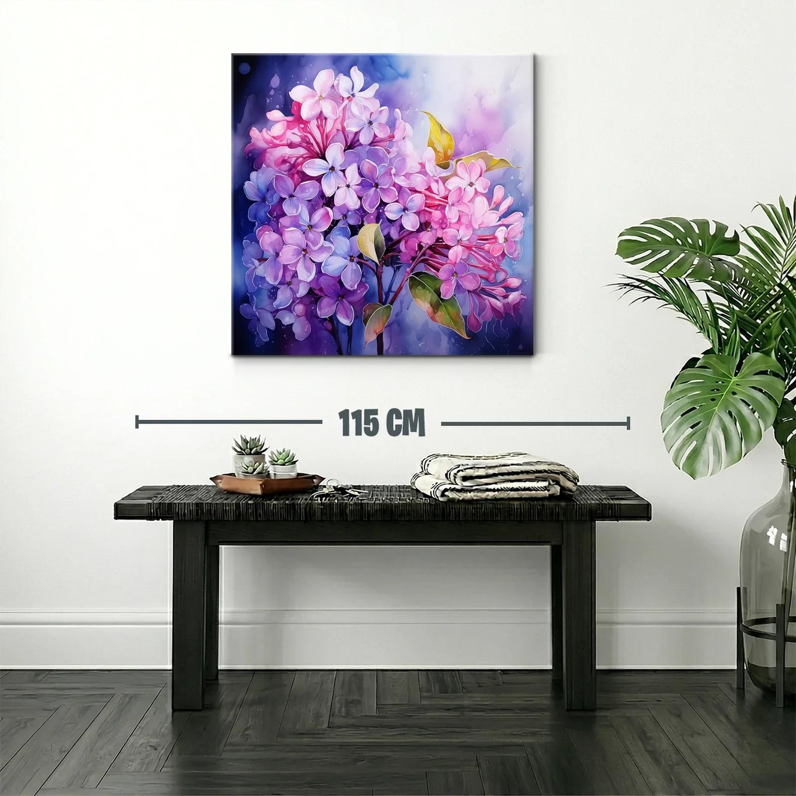Delicado ramo de lilas en tonos violetas y rosas — miniatura 2