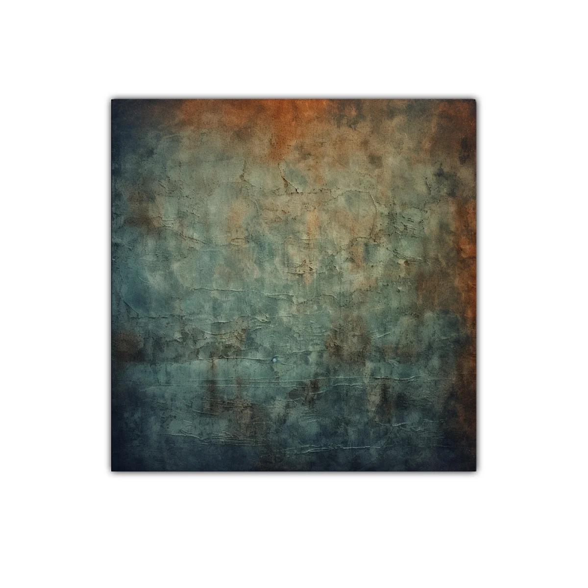 Cuadro decorativo con textura y tonos cálidos y fríos — imagen principal