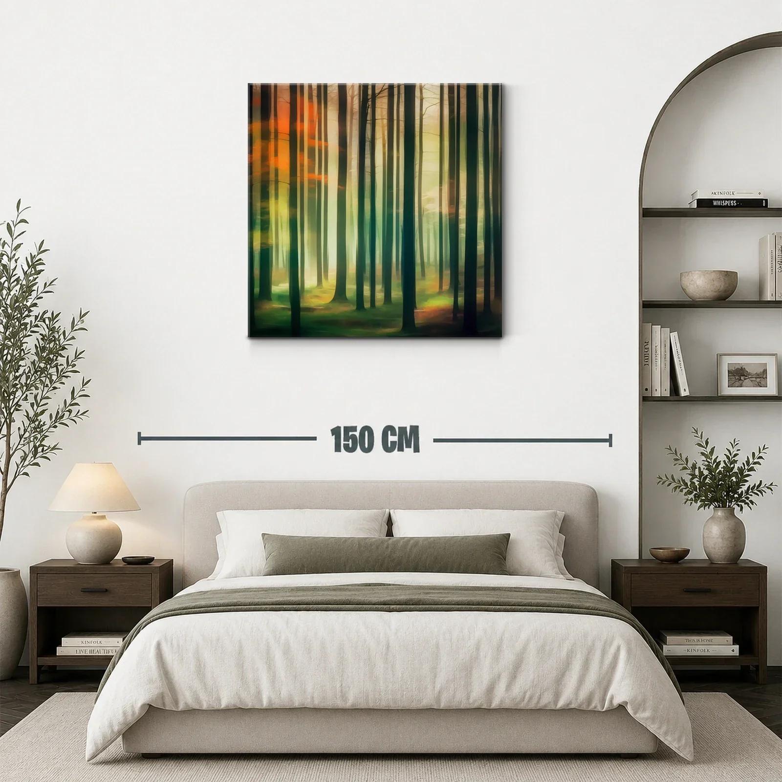 Bosque luminoso con tonos cálidos y verdes profundos — miniatura 3