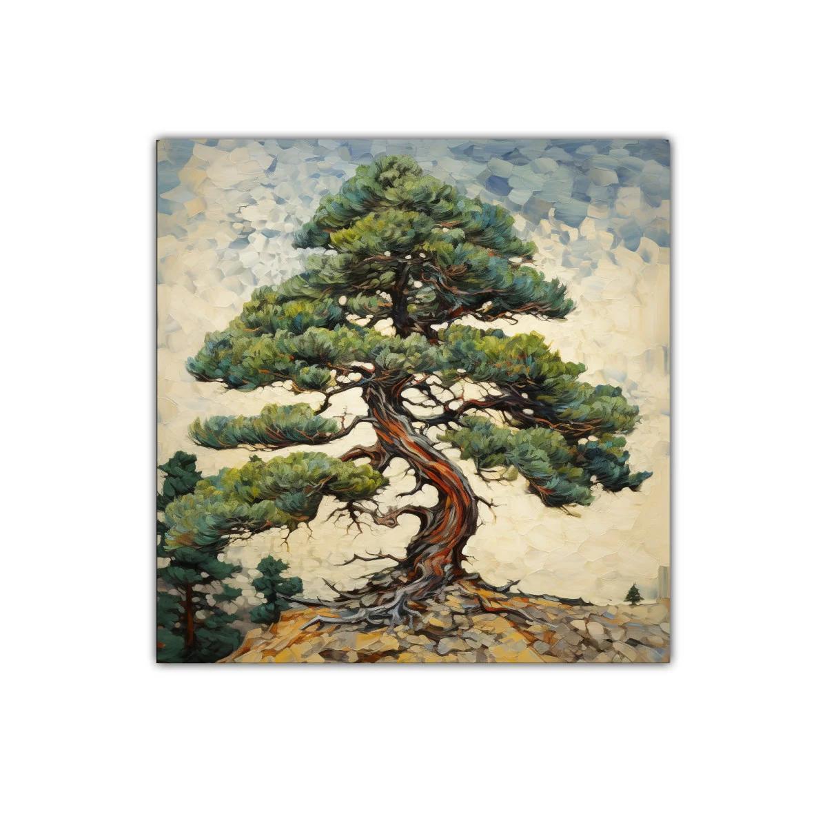 Árbol solitario con ramas extendidas en paisaje rocoso — miniatura 1