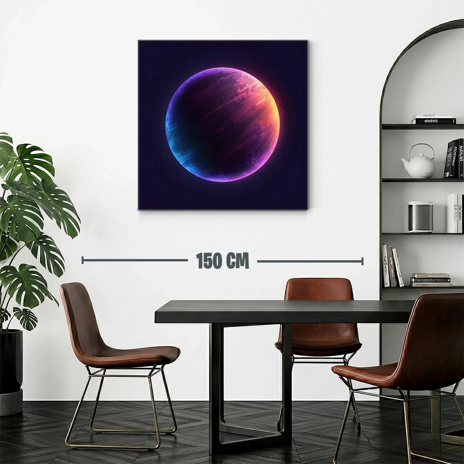 Planeta brillante con tonos púrpura y azul cósmico — miniatura 2