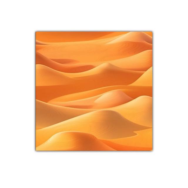 Paisaje de dunas cálidas en tonos arena y naranja vibrante