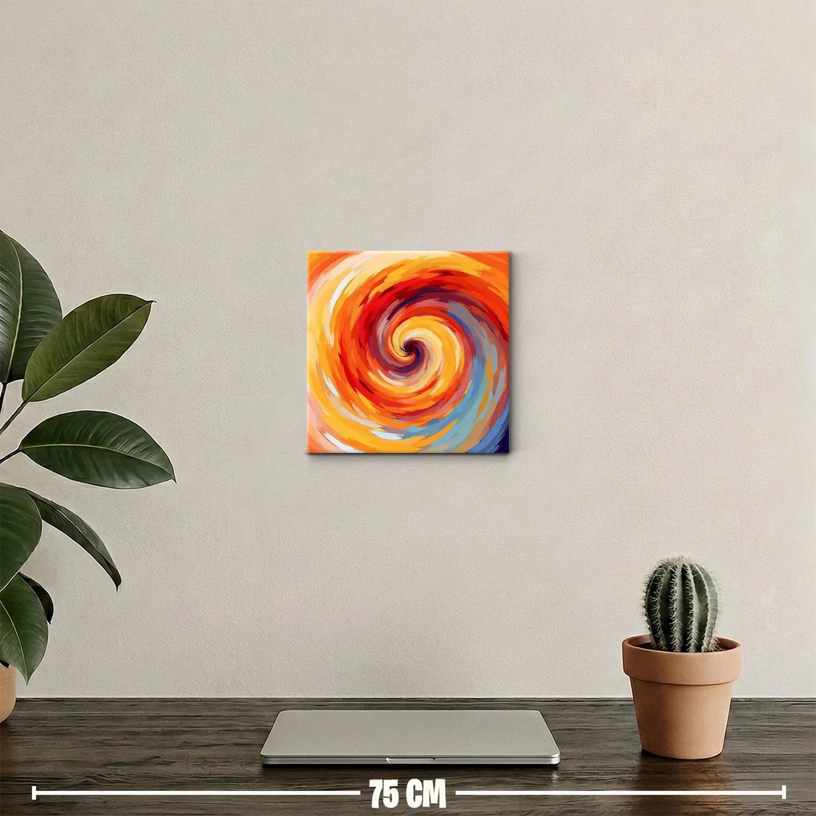 Espiral vibrante con tonos cálidos y energéticos — miniatura 2