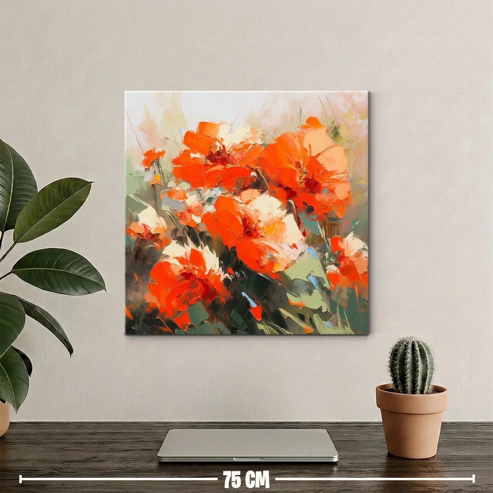 Impactante composición floral en tonos cálidos y vibrantes — miniatura 2