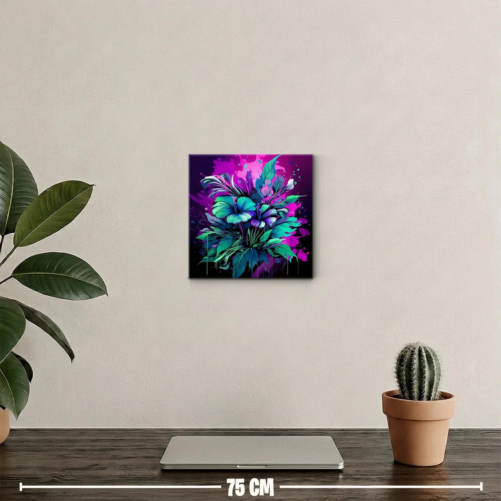 Explosión floral en tonos vibrantes y contrastes luminosos — miniatura 2