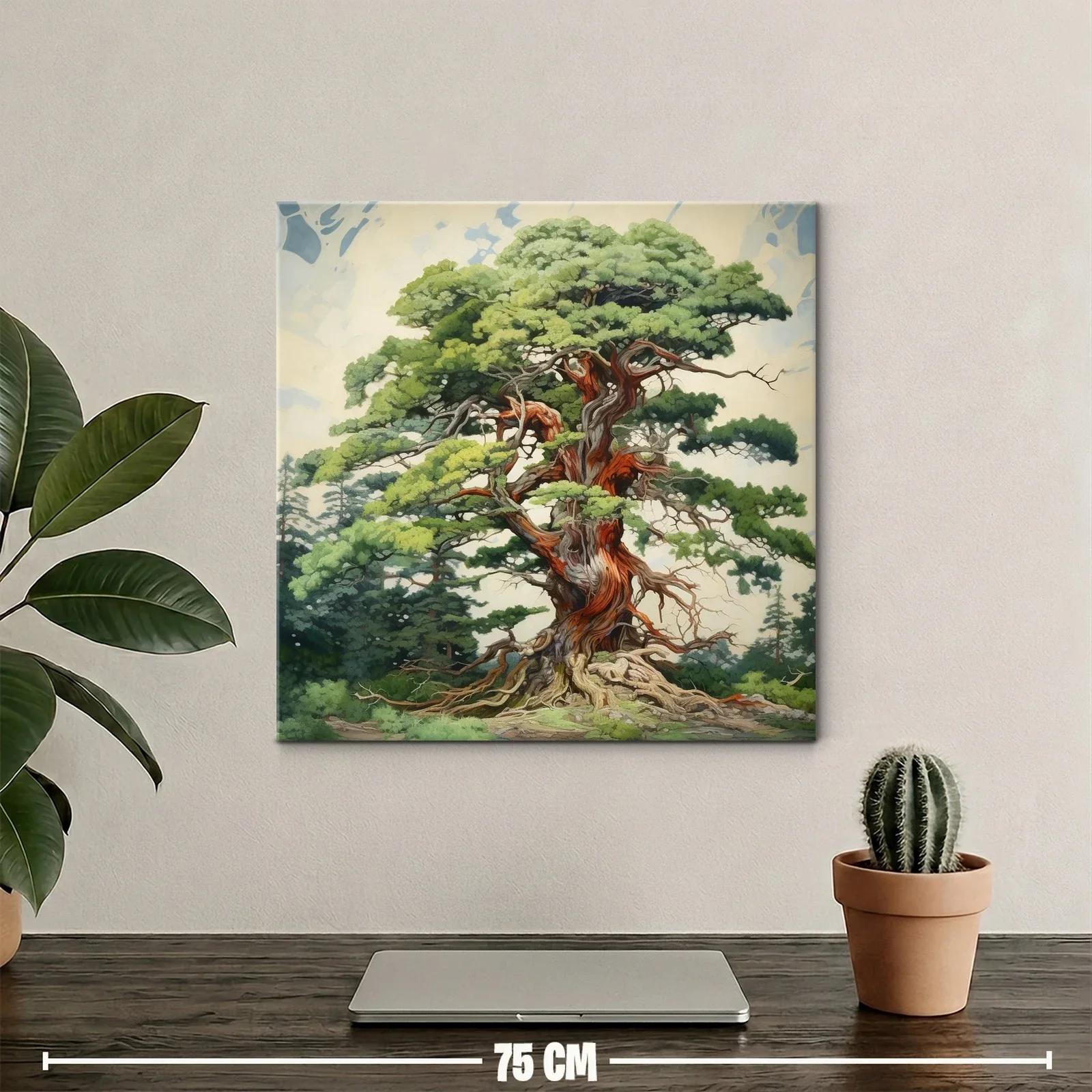 Majestuoso árbol con ramas retorcidas y follaje verde — miniatura 2