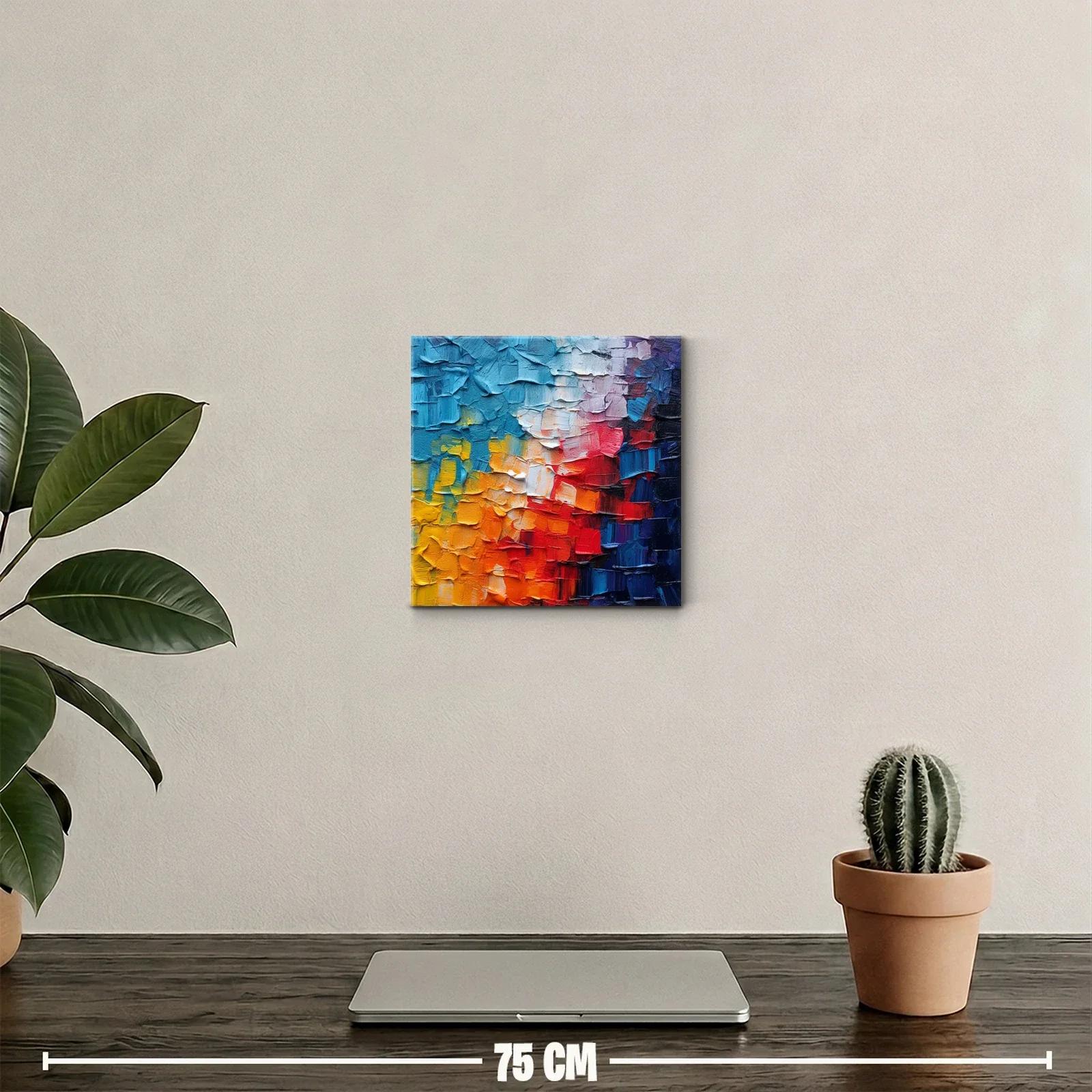 Cuadro Abstracto con Explosión de Colores Vibrantes — miniatura 2