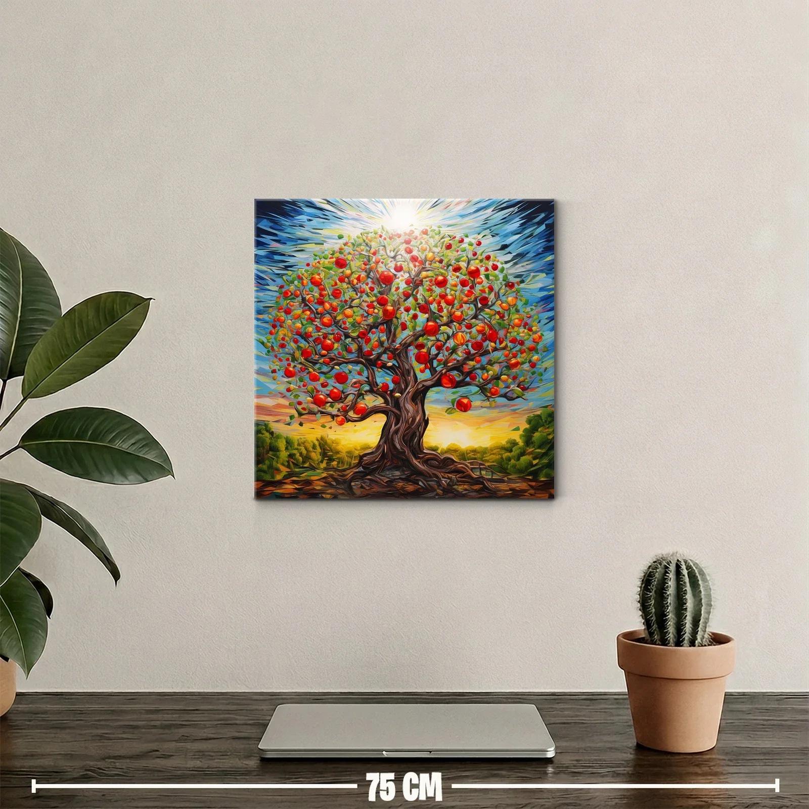Árbol frutal vibrante bajo un cielo radiante — miniatura 2