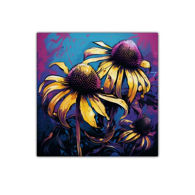 Flores vibrantes con contraste de colores intensos