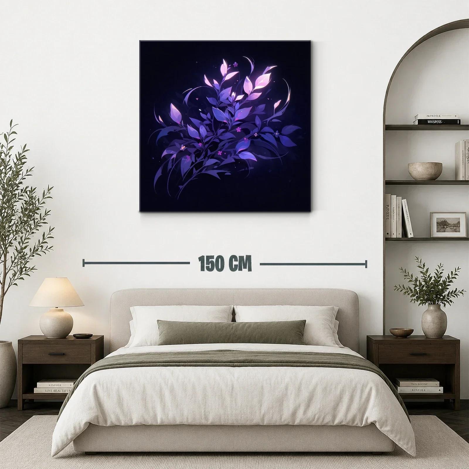 Composición floral en tonos violeta y púrpura luminosos — miniatura 3