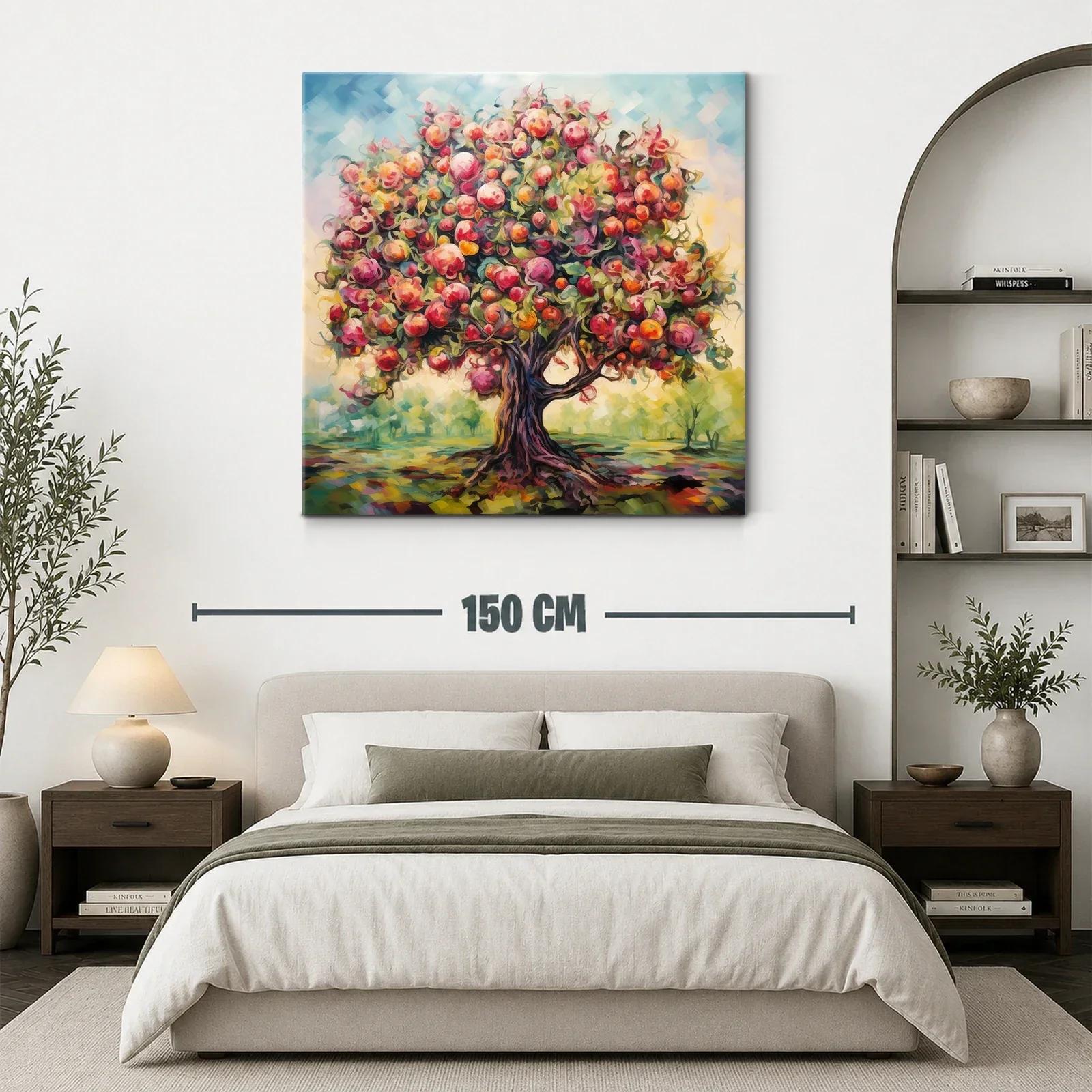 Árbol frutal con tonos cálidos y vibrantes — miniatura 3
