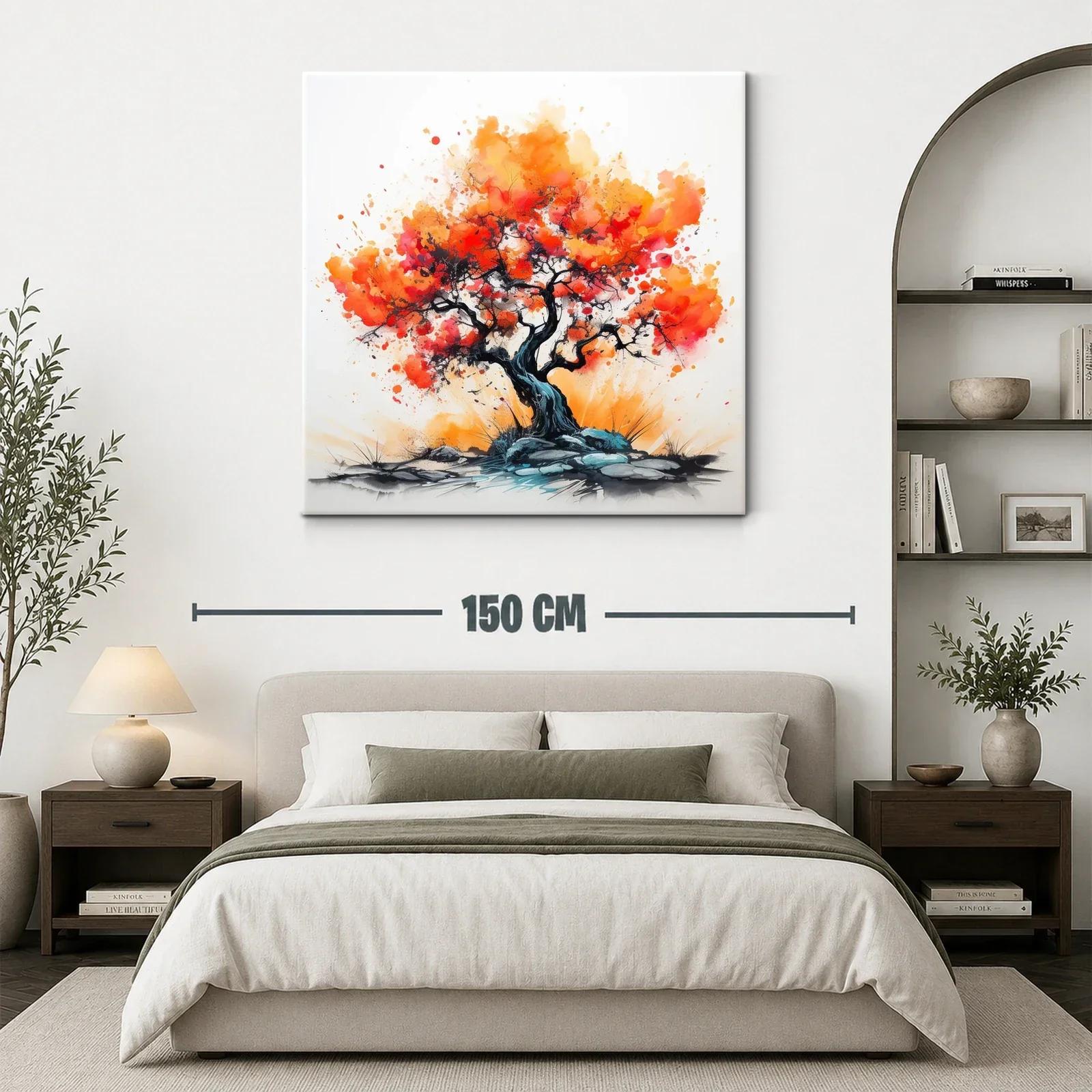 Árbol vibrante con tonos cálidos y energía dinámica — miniatura 3