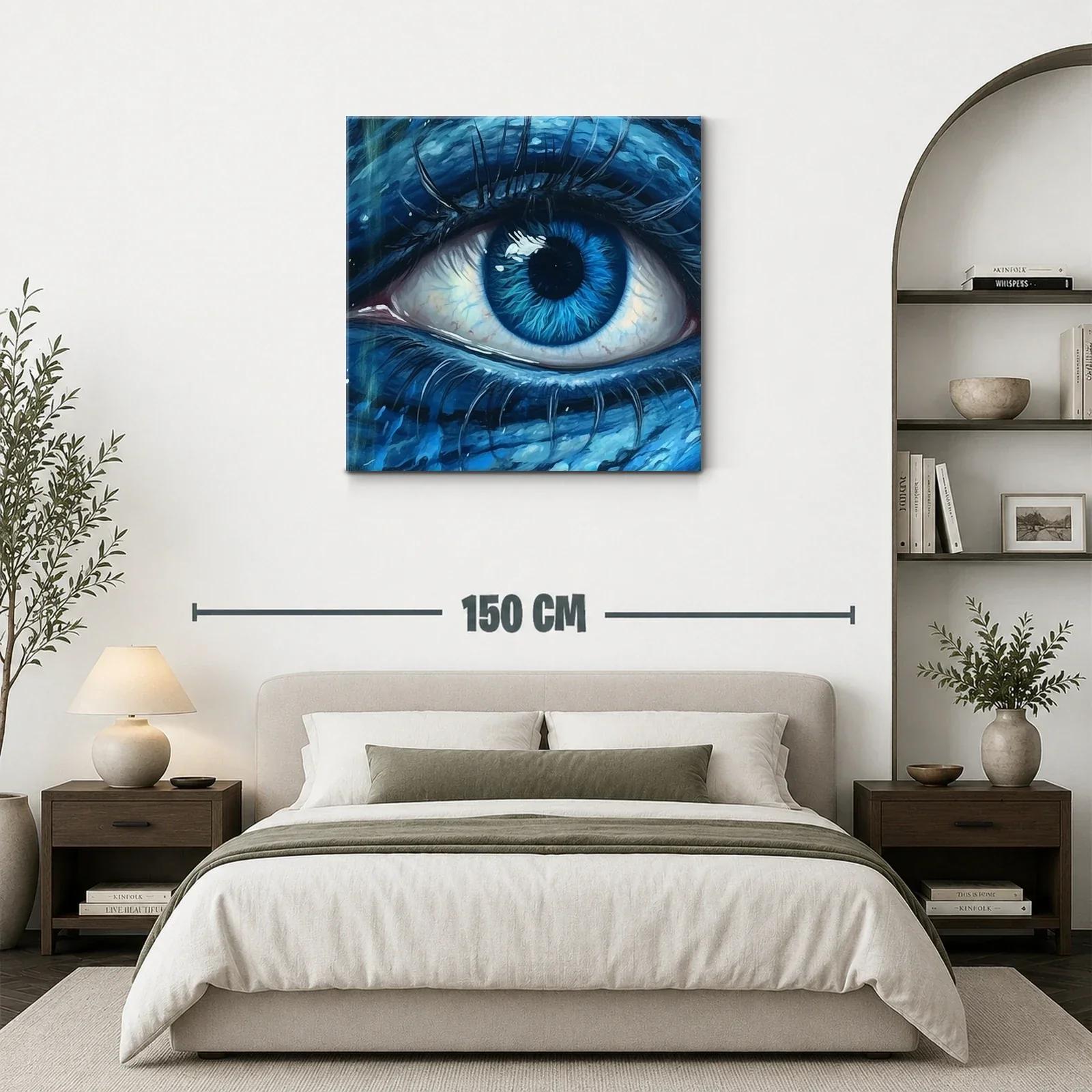 Impactante mirada azul para captar toda la atención — miniatura 3