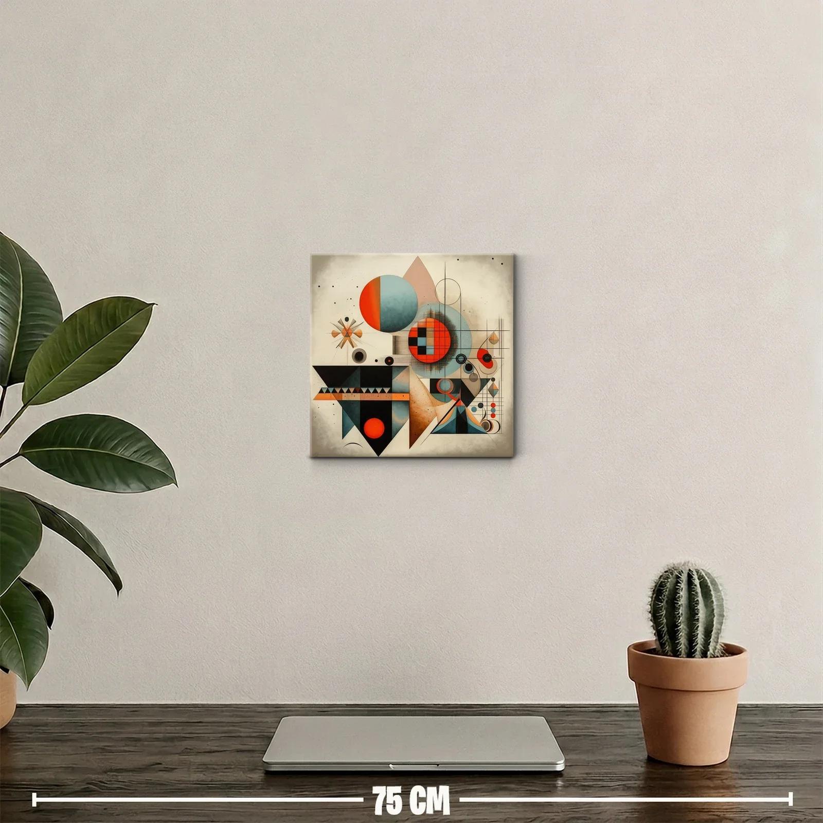 Composición geométrica con colores cálidos y equilibrados — miniatura 2