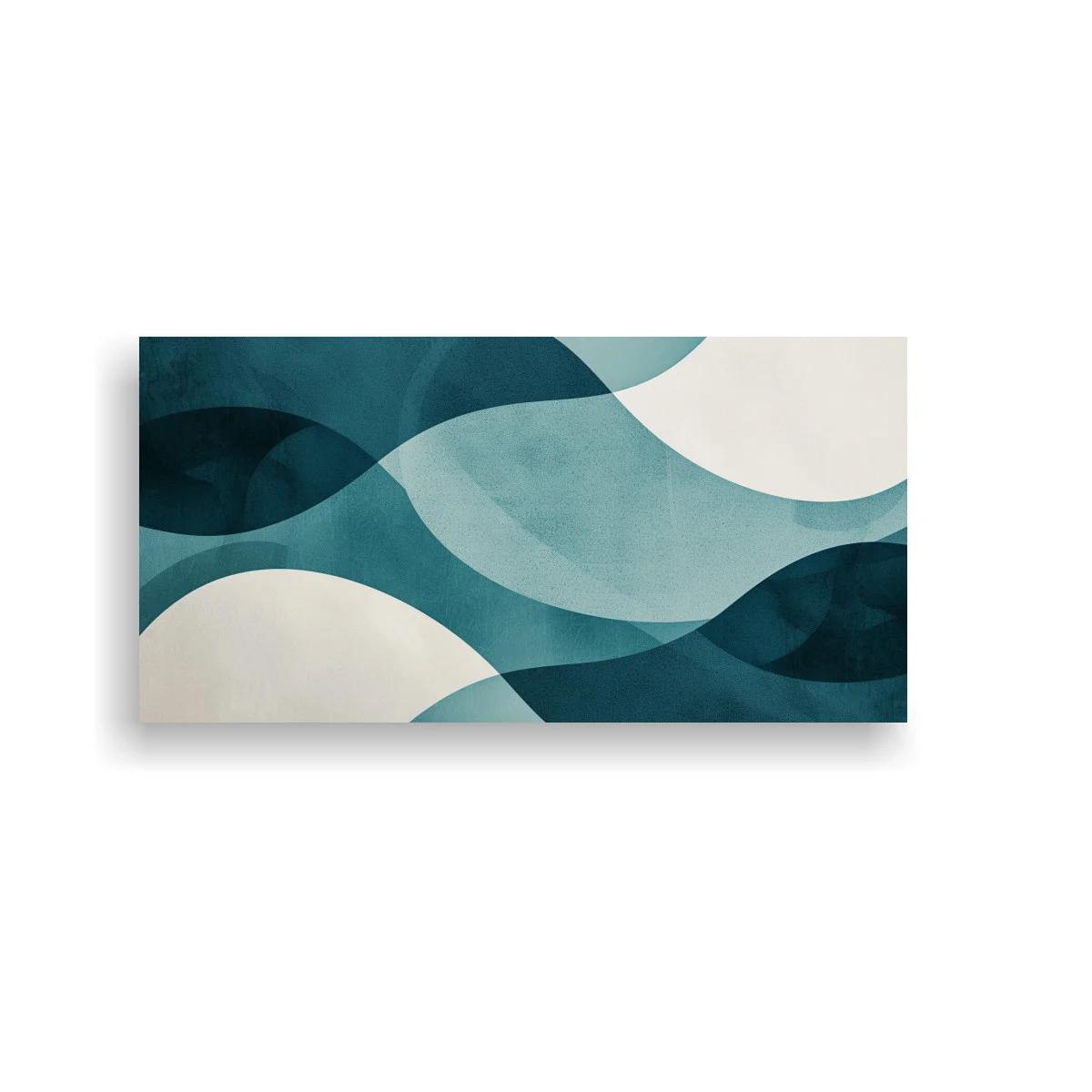 Cuadro ondas superpuestas con capas fluidas