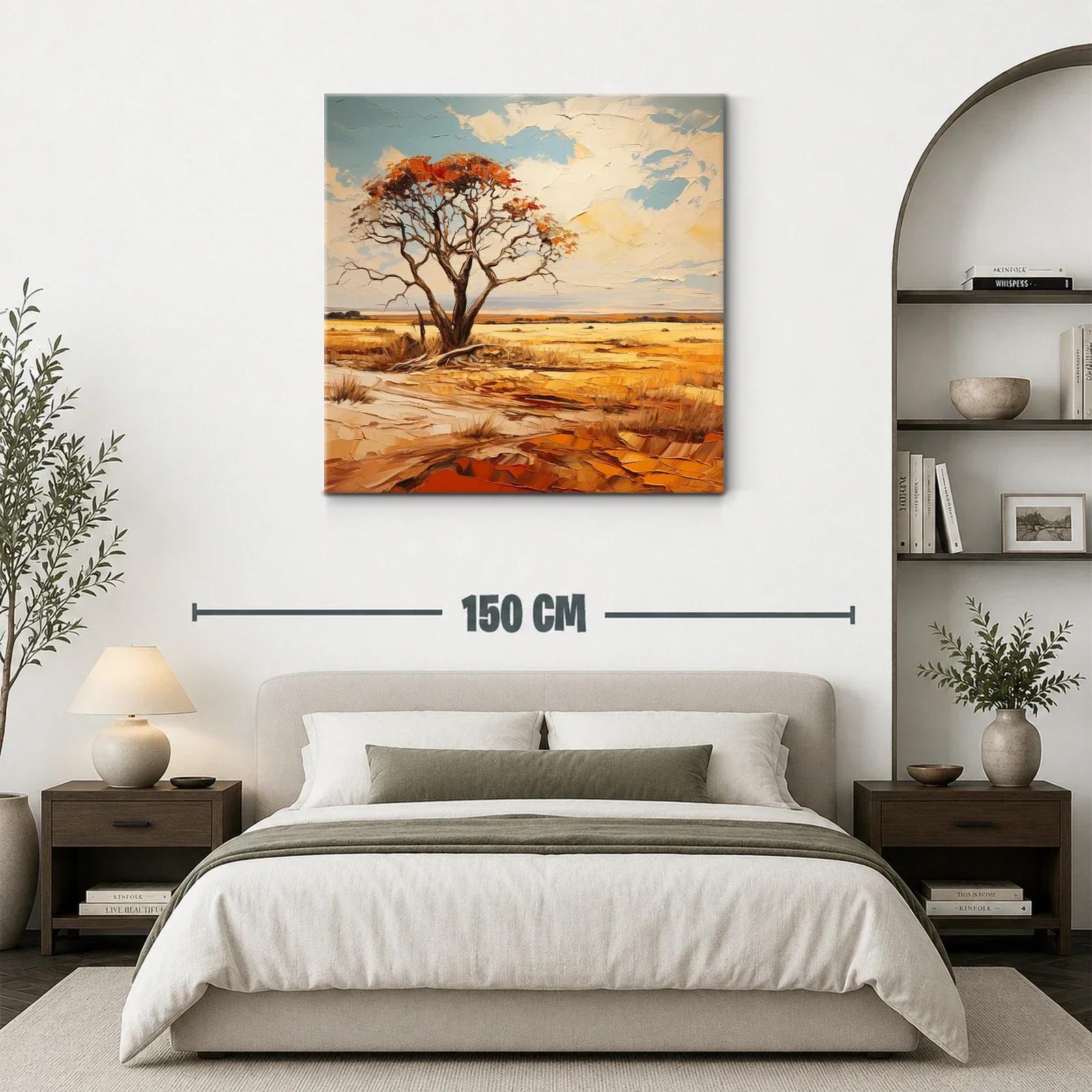 Paisaje sereno con árbol solitario y cielo abierto — miniatura 3